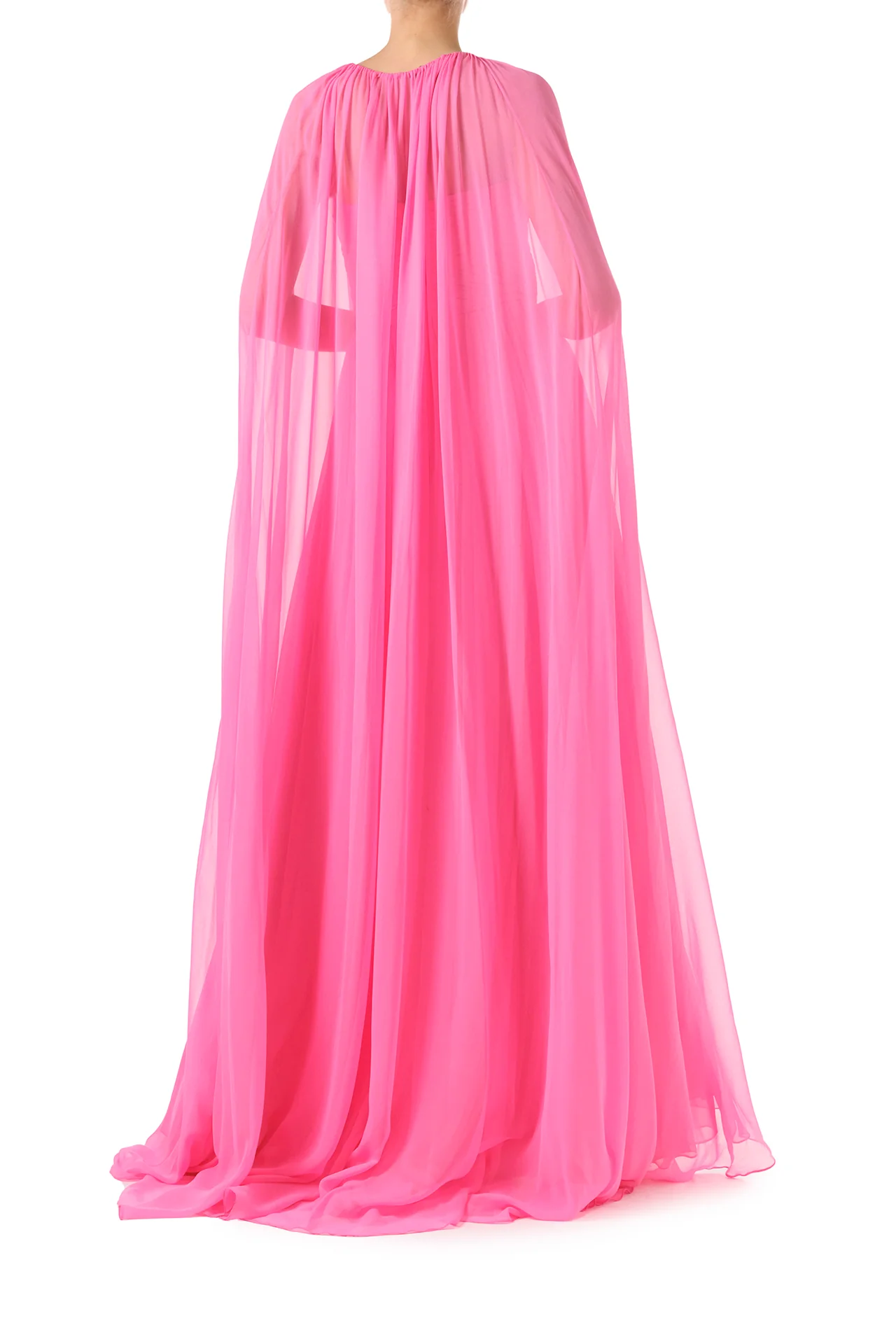 Floor Length Chiffon Cape