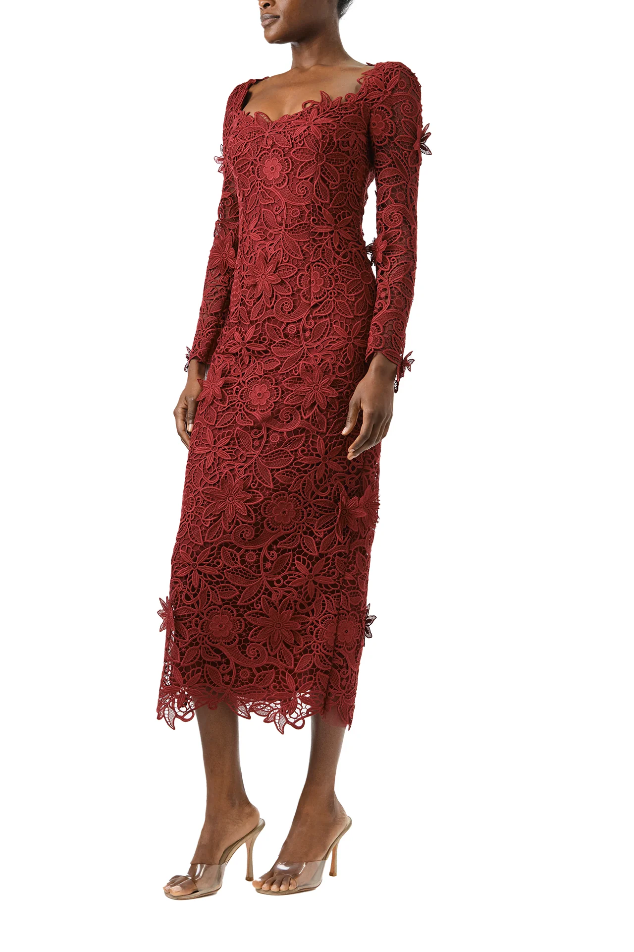 Long Sleeve Lace Sheath