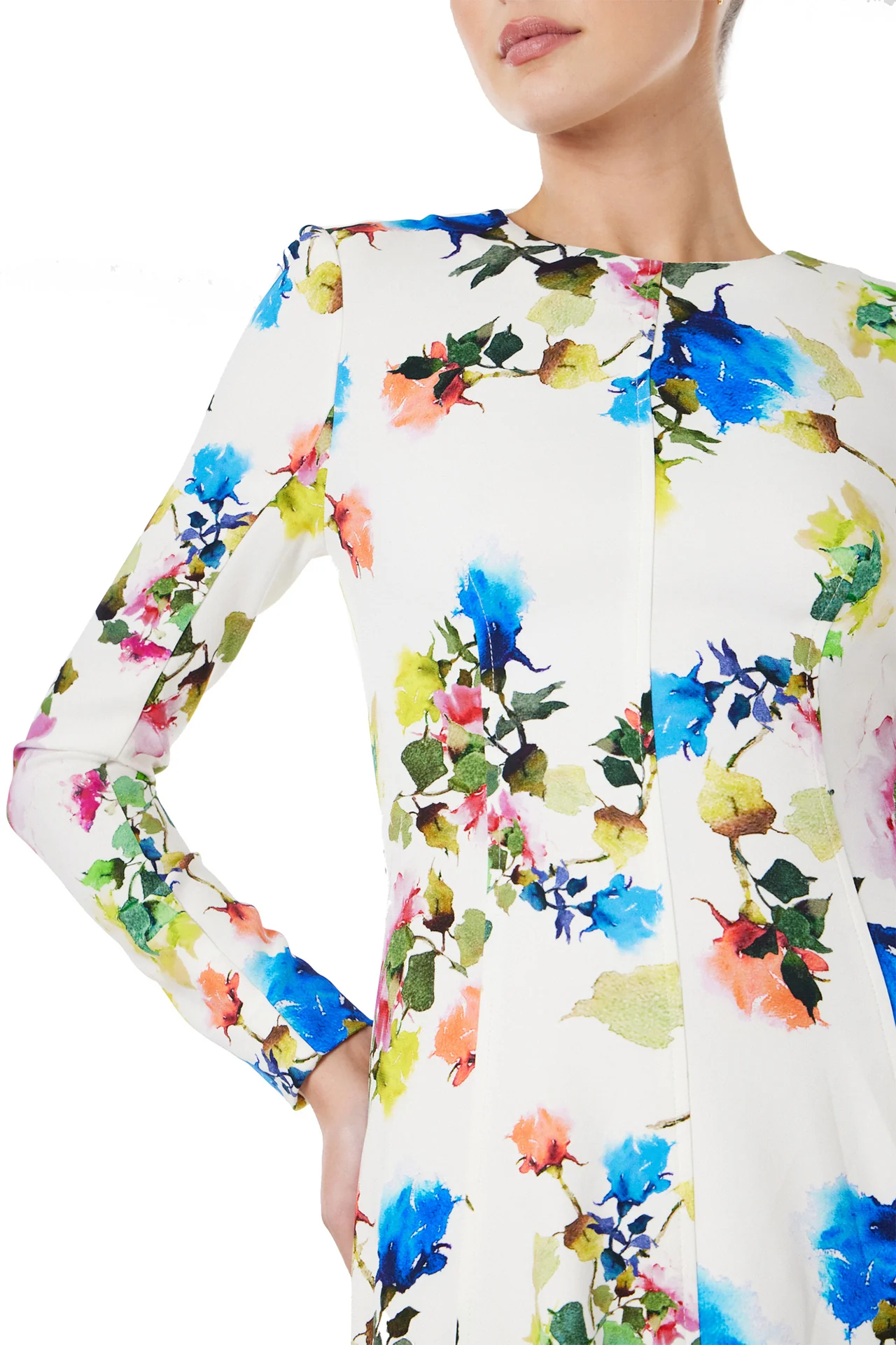 Floral Long Sleeve Day Dress