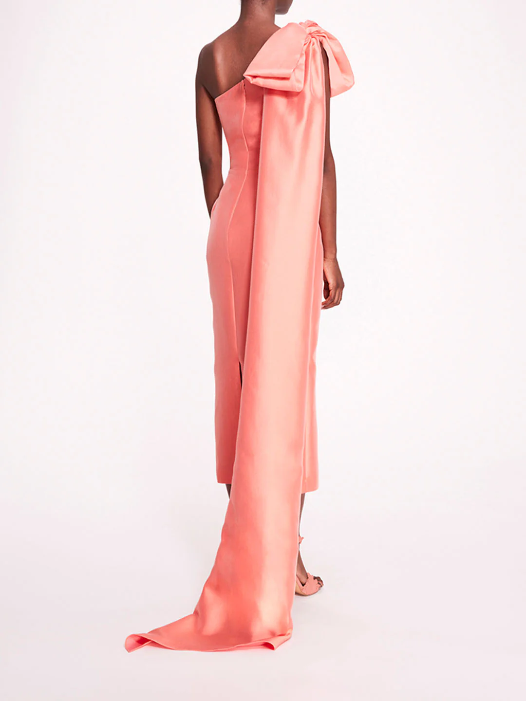 Silk Mikado Midi Dress