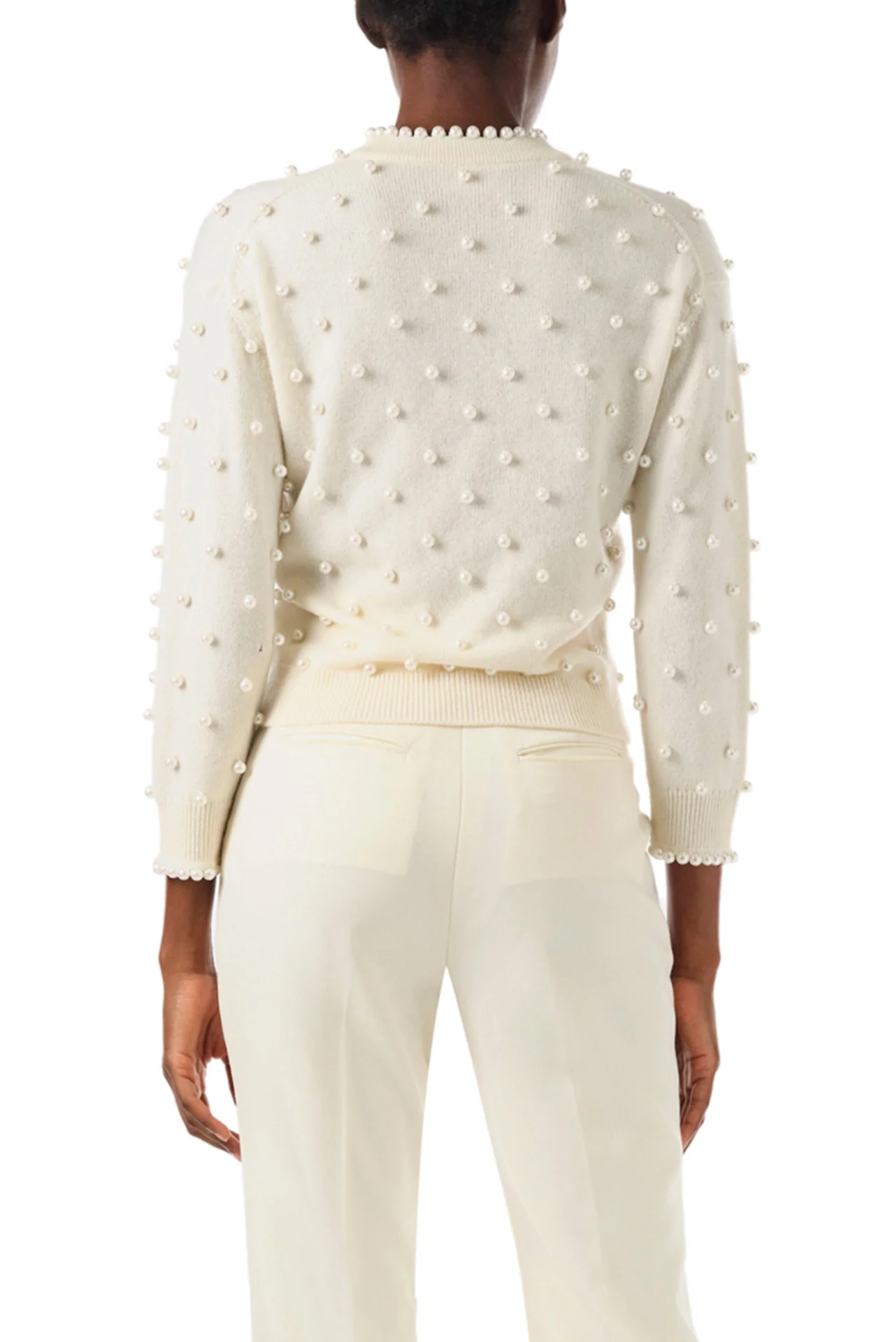 Creme Pearl Cashmere Sweater