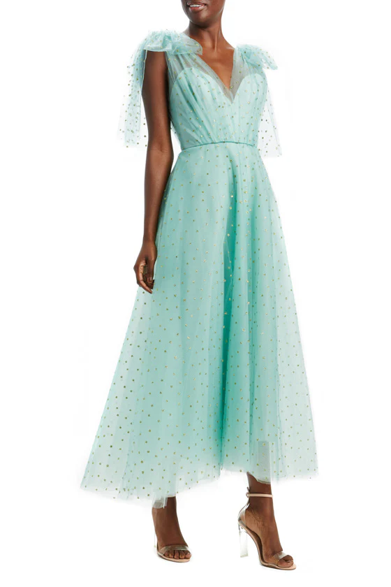 Glitter Star Tea Length Dress