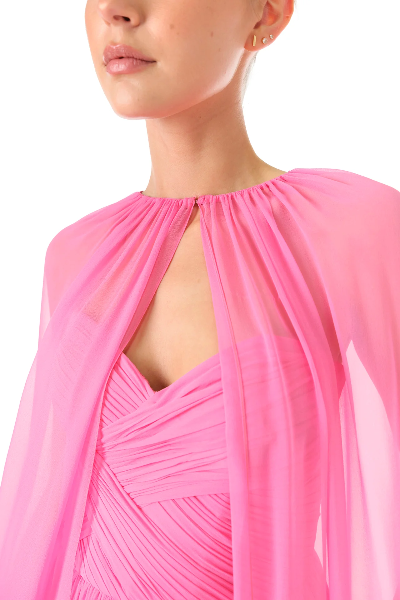 Floor Length Chiffon Cape