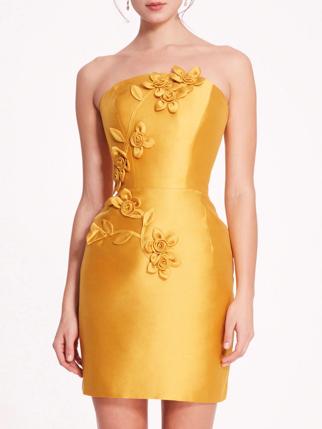 Floral Mikado Mini Dress