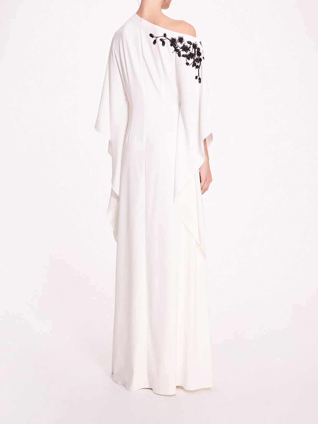 Embroidered Draped Kaftan