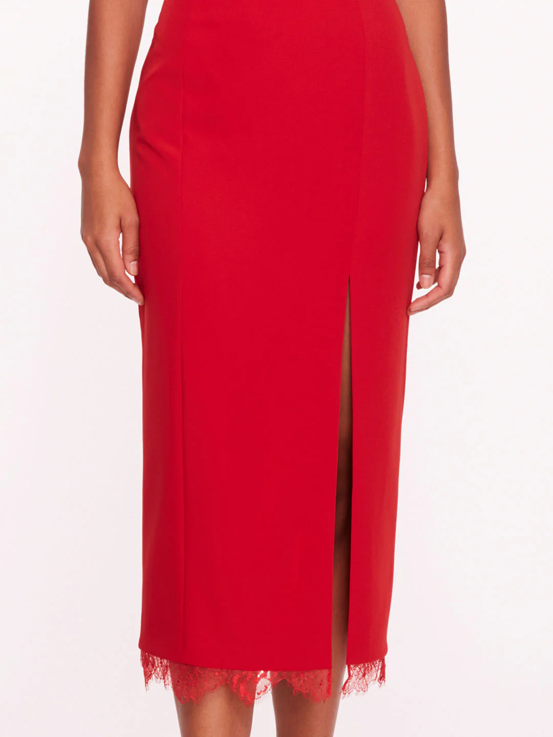 Draped Bodice Crepe Dress