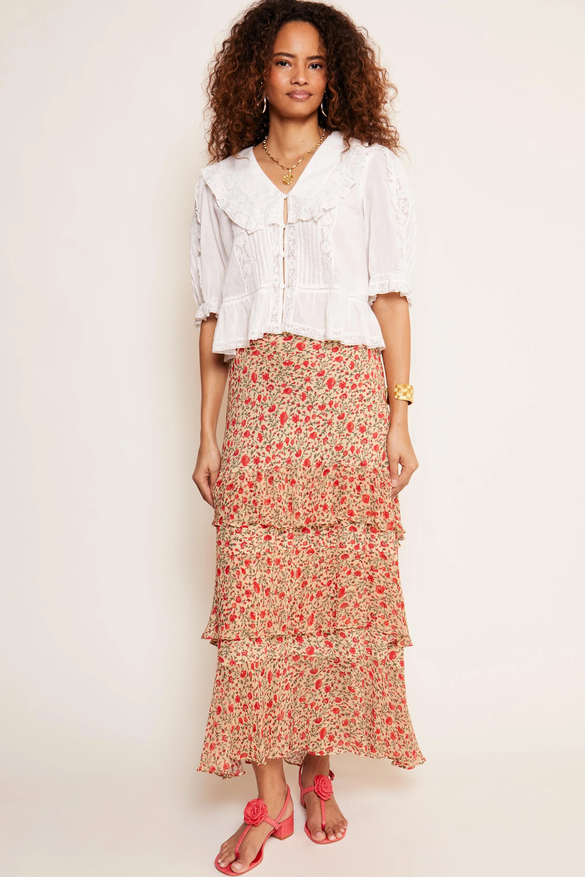 Preslee - Ditsy Cream