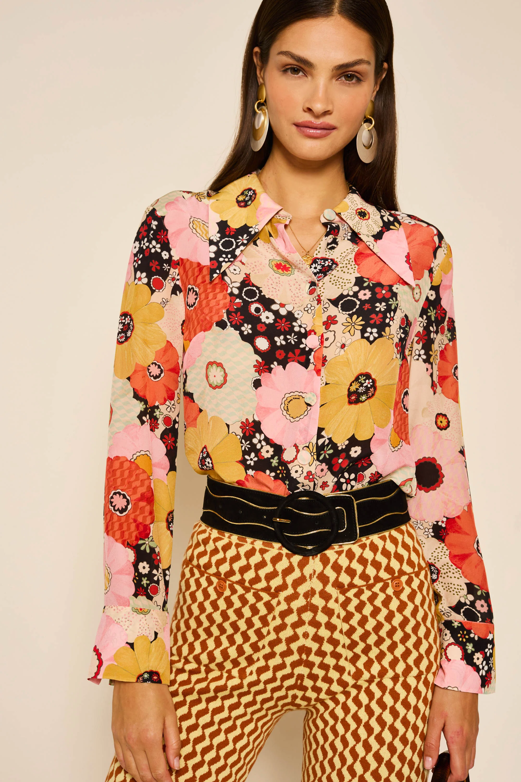 Fancy - Trouser Mono Wave Ginger