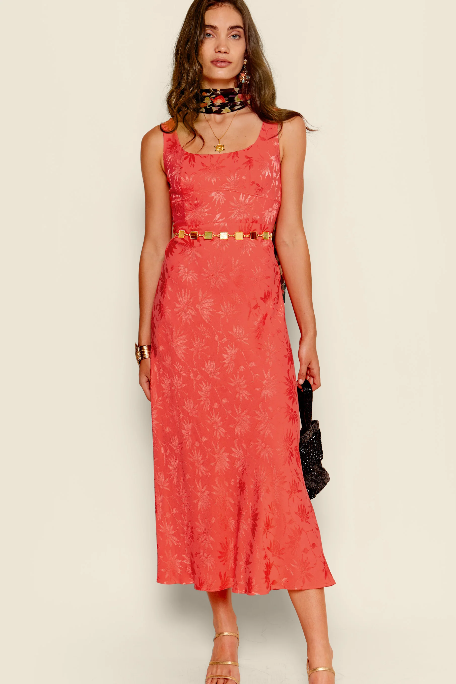 benedict - daisy jacquard cayenne