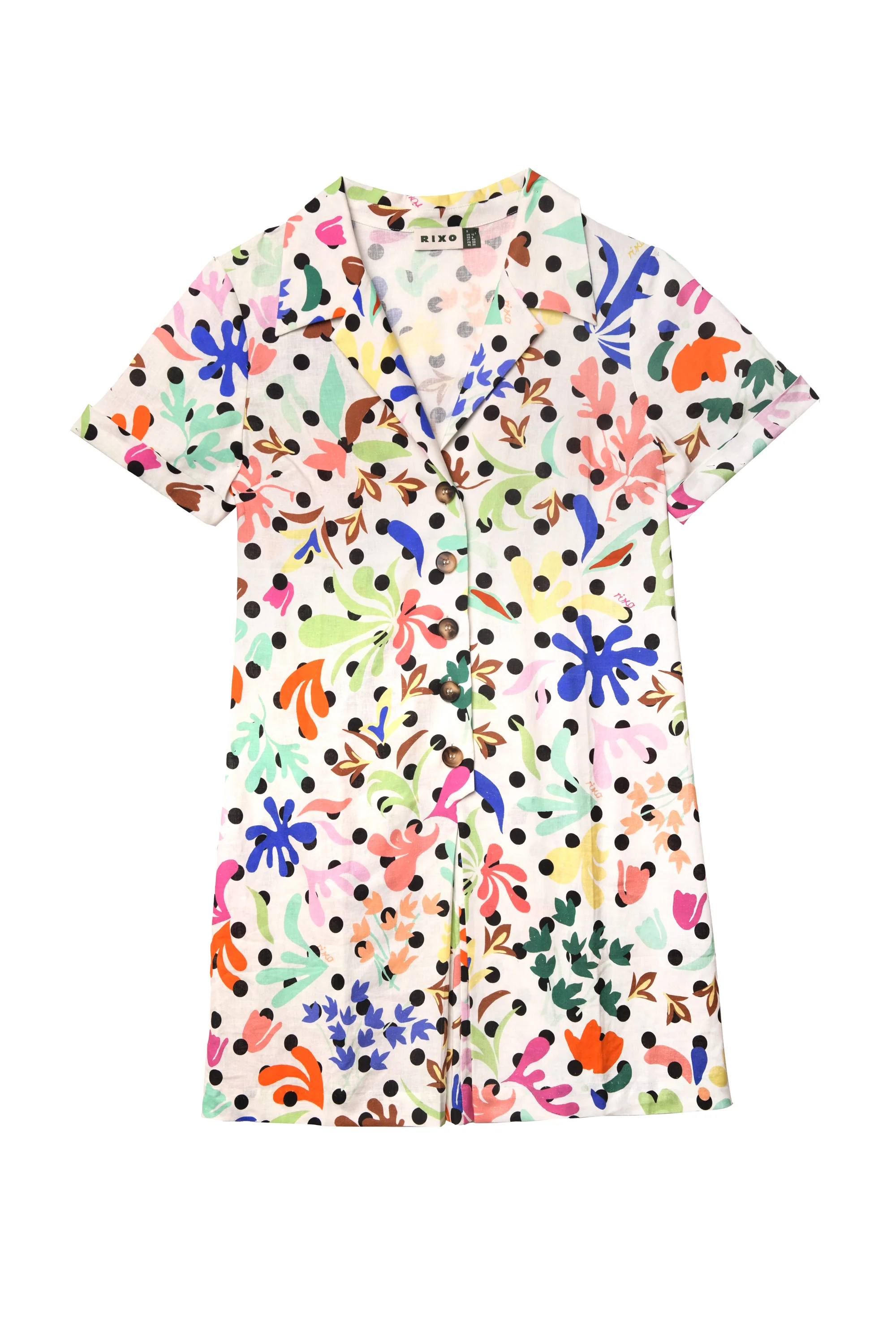 bridgitte - flora dot ivory