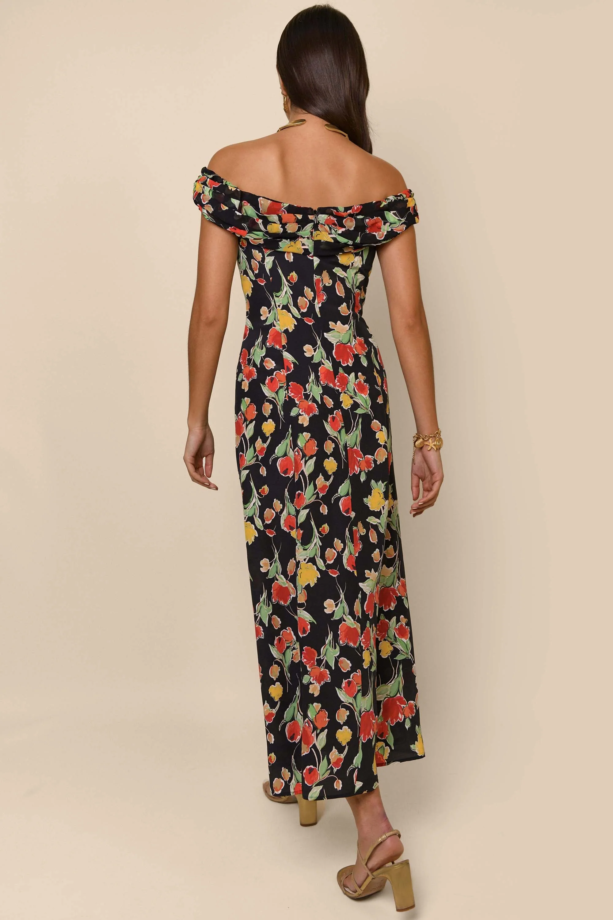 Freya - Floral Black