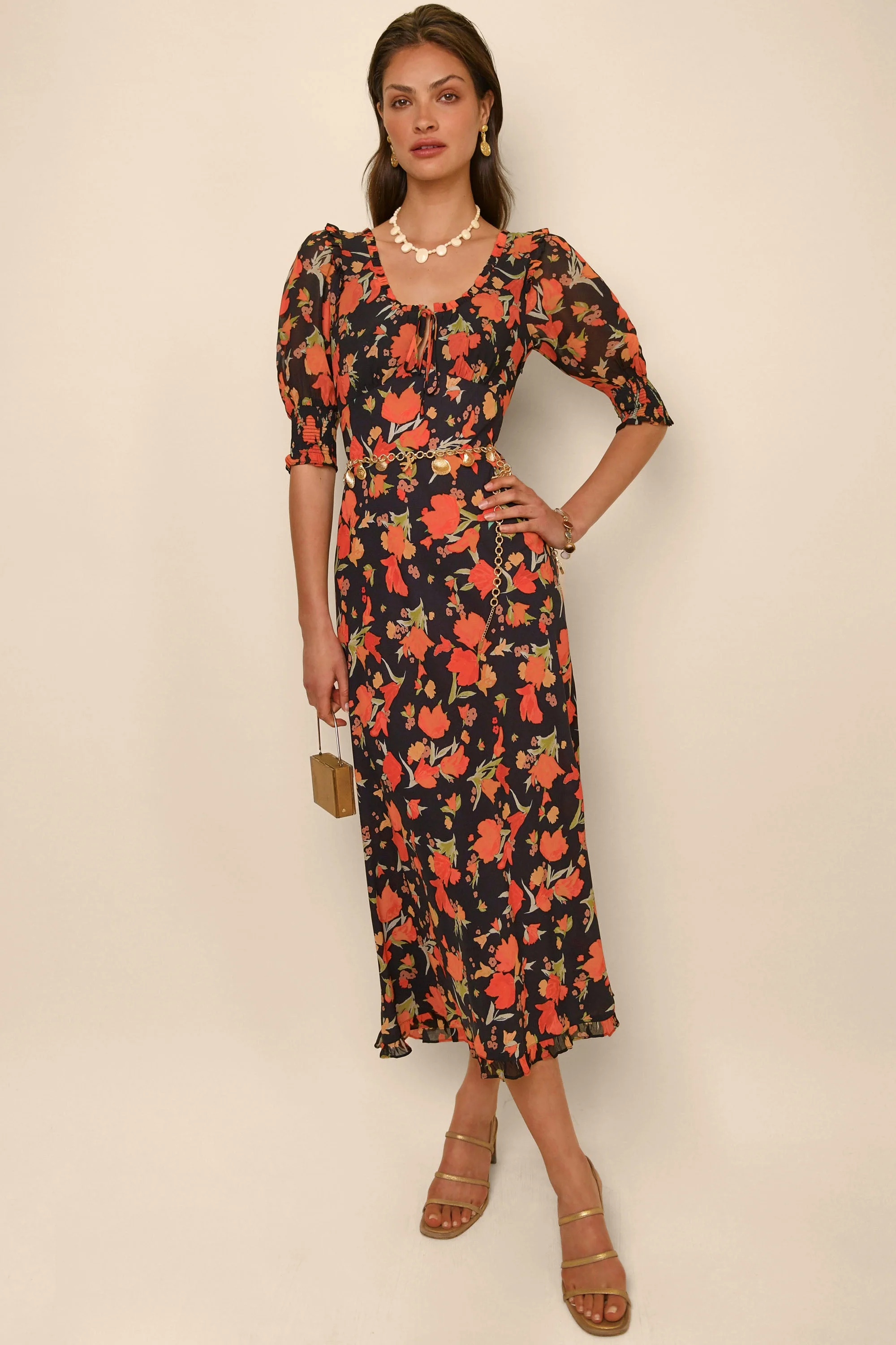 Sathya - Floral Black