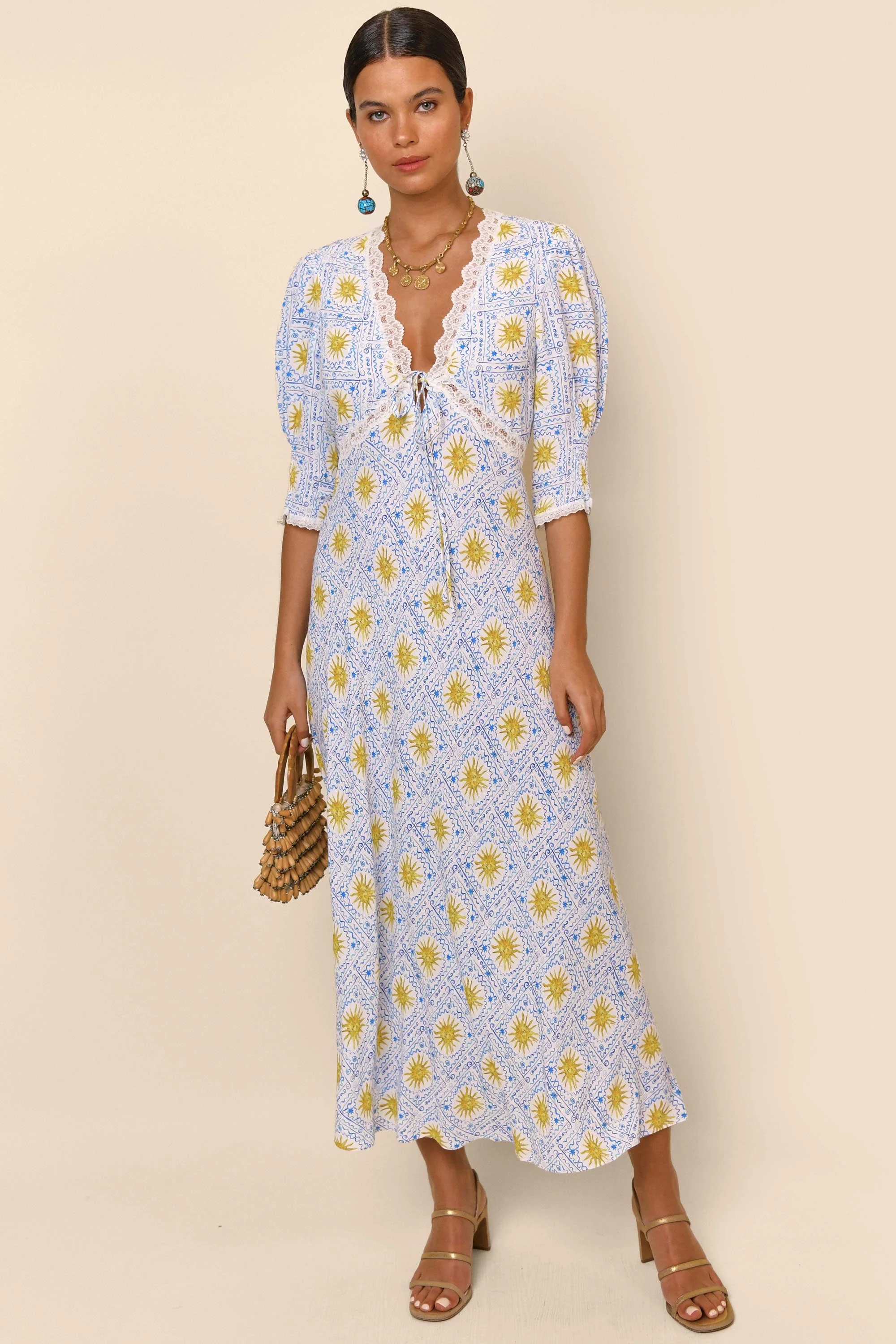 Amina - Sun Blue Ivory