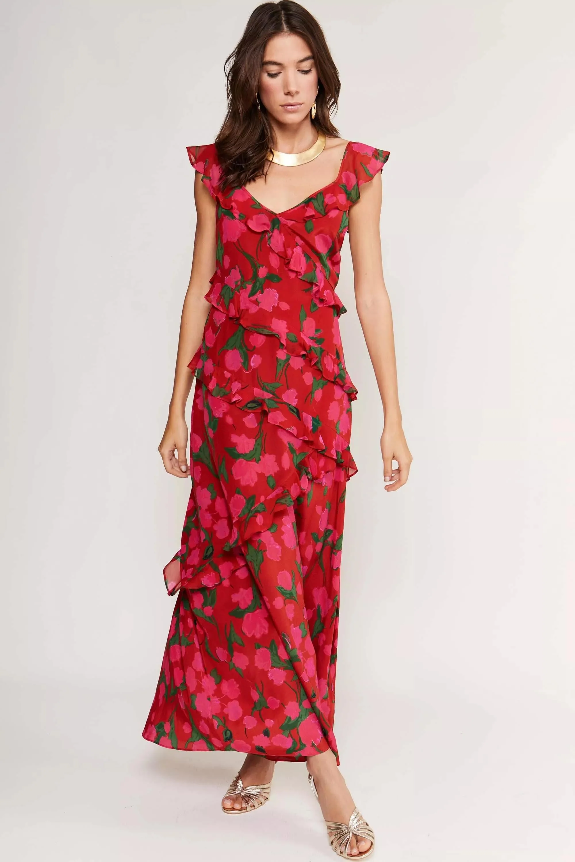 gail - fontainhas floral red