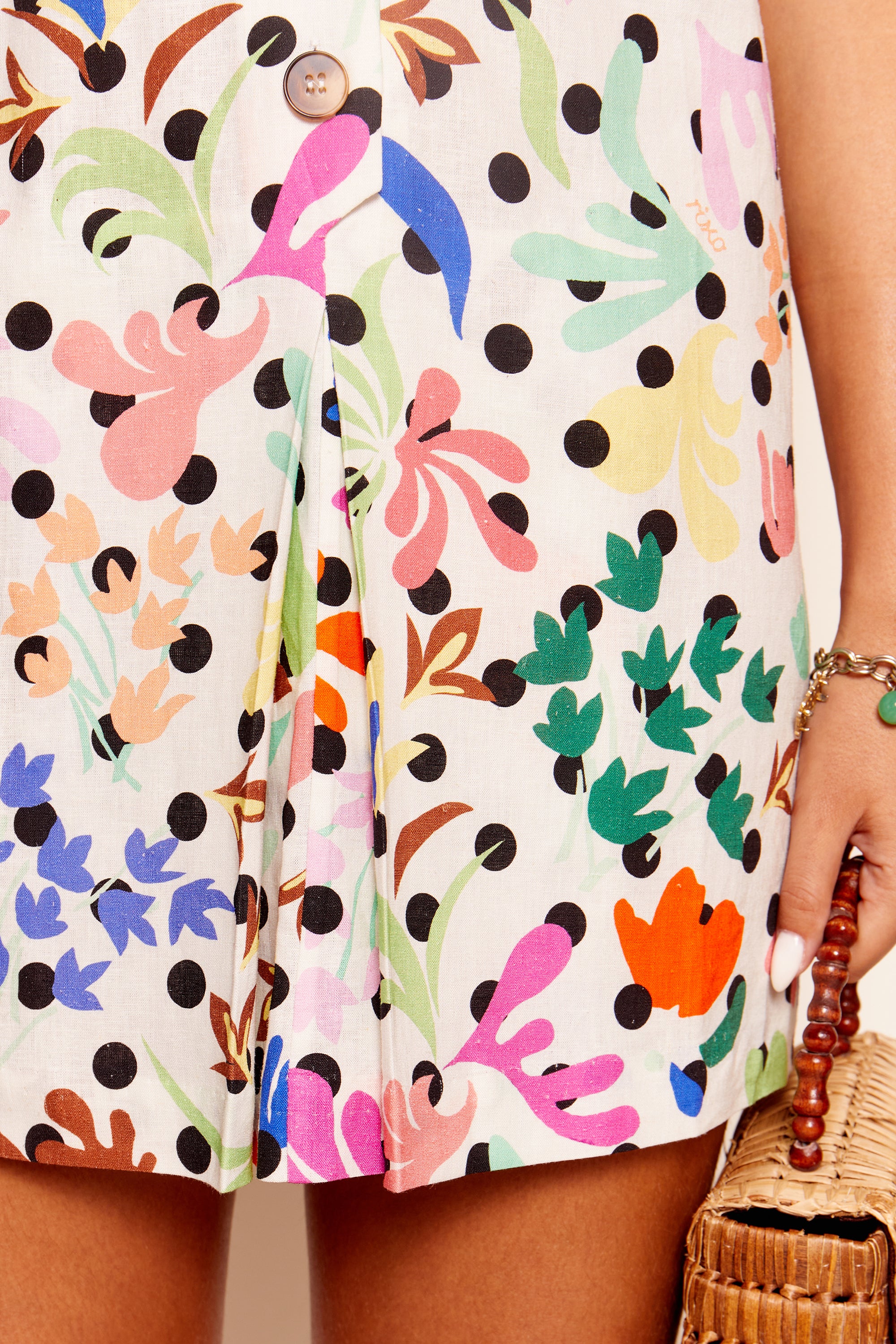 bridgitte - flora dot ivory