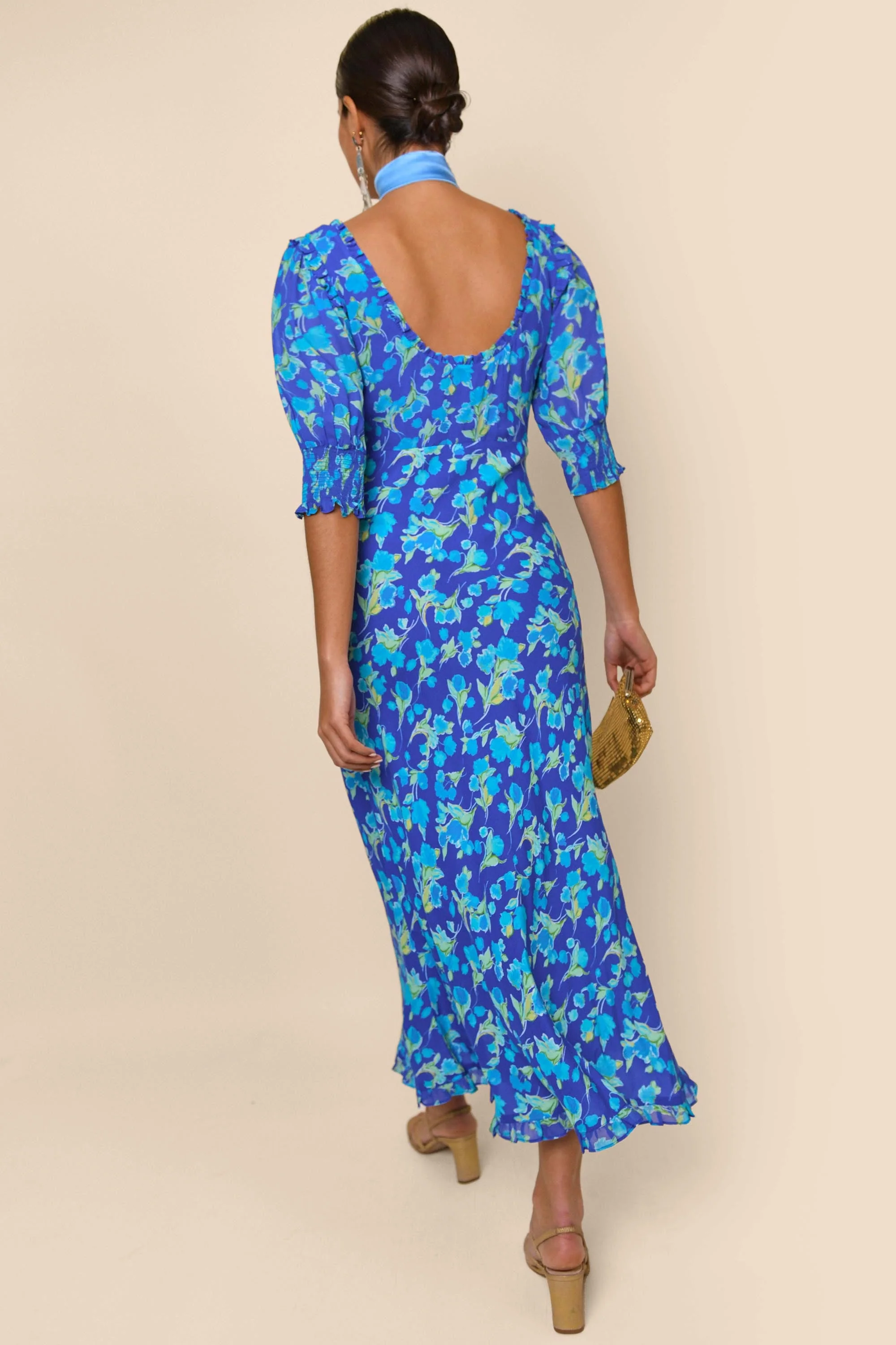 Sathya - Floral Cobalt