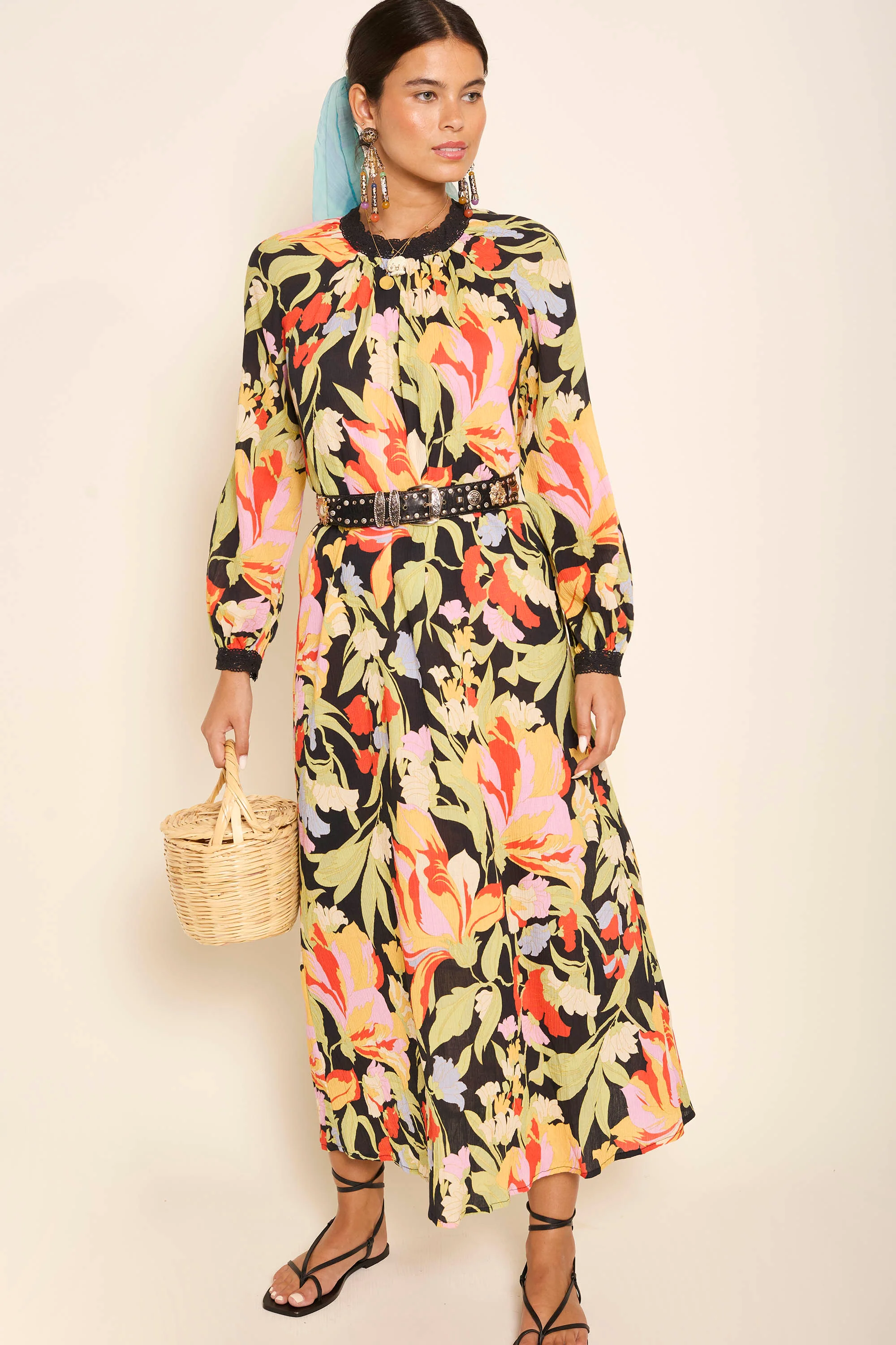 Kahlo - Cece Floral Black