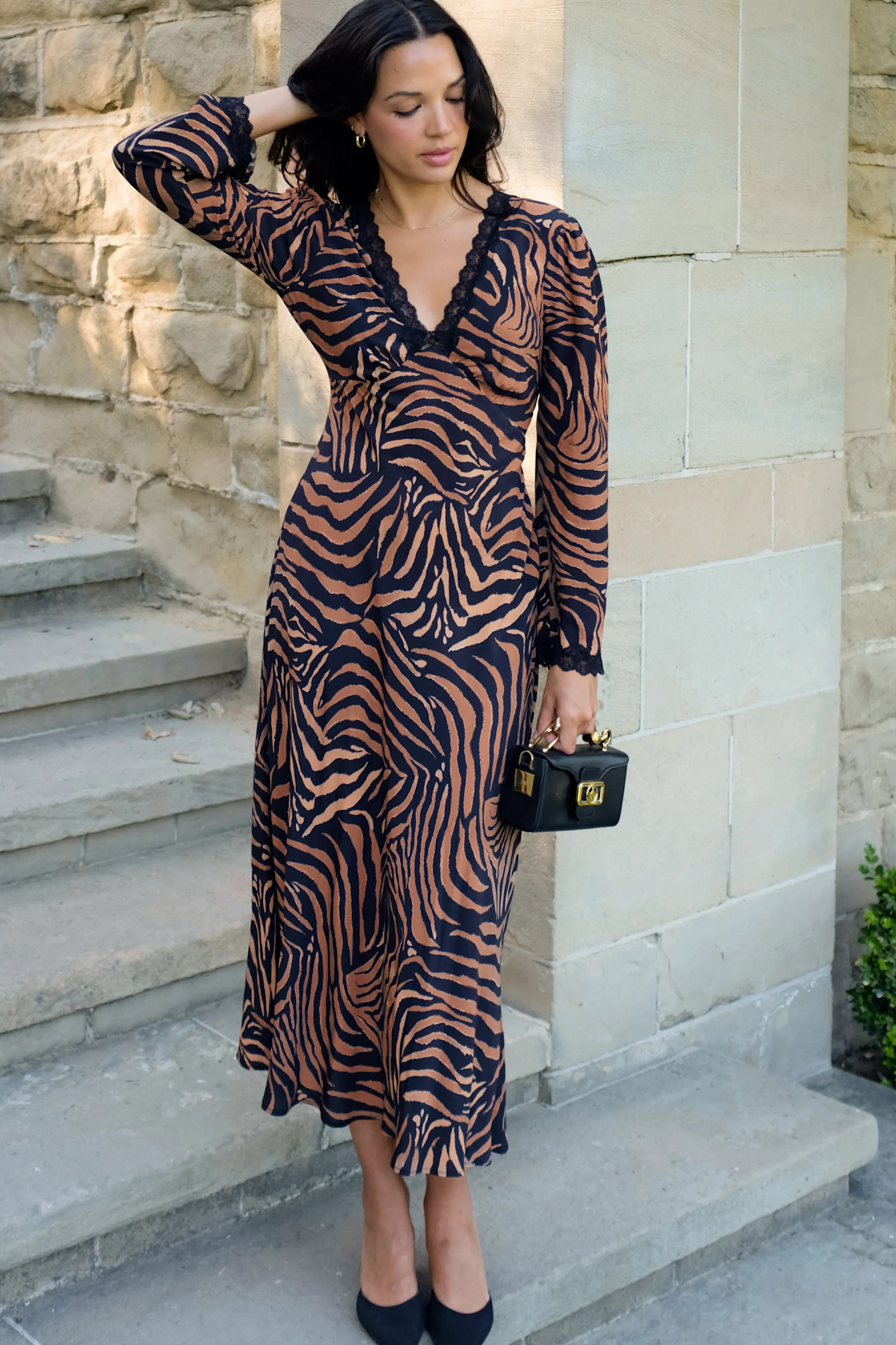 Blair - Tiger Patchwork Black