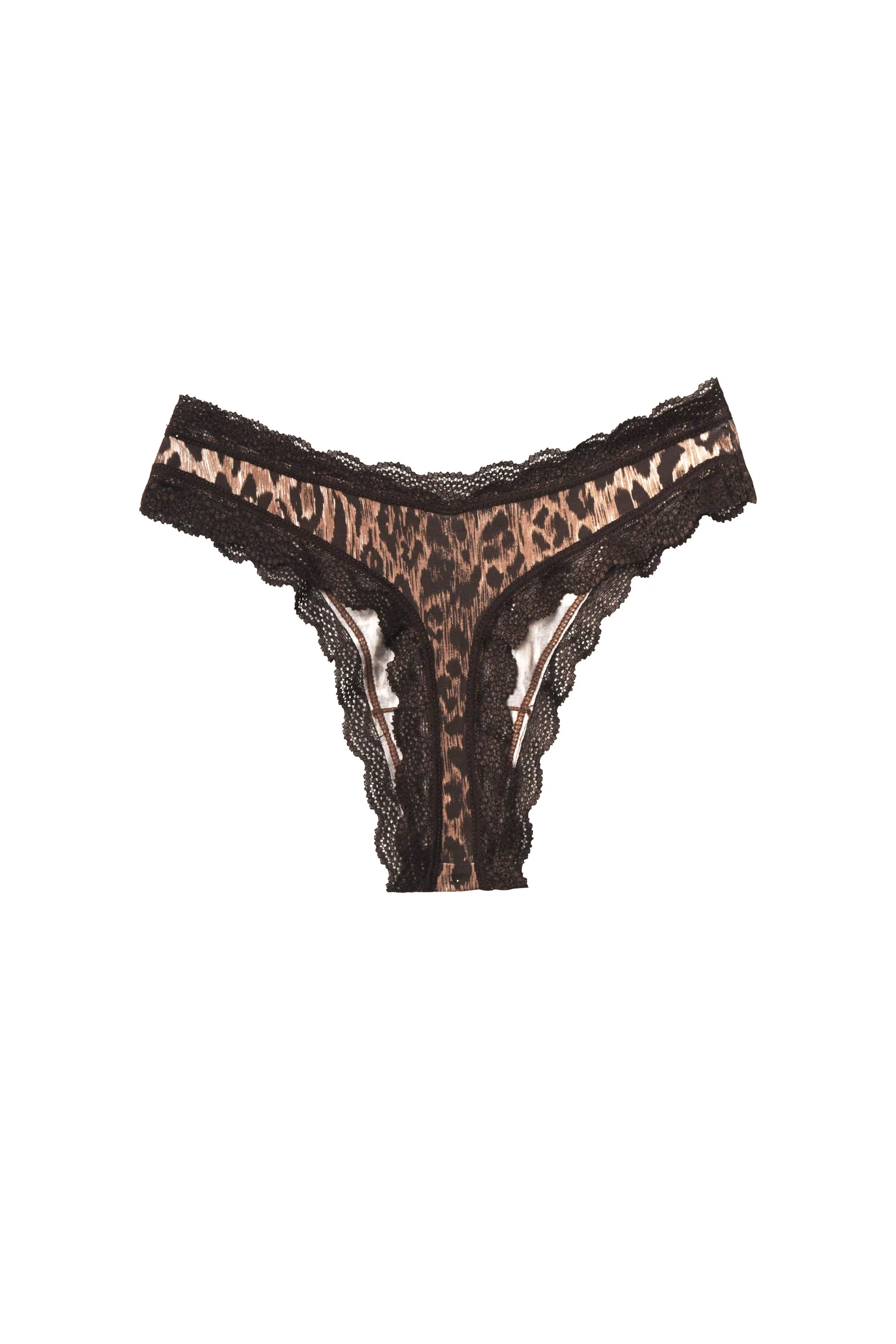 Dipped Thong - Leopard Brown