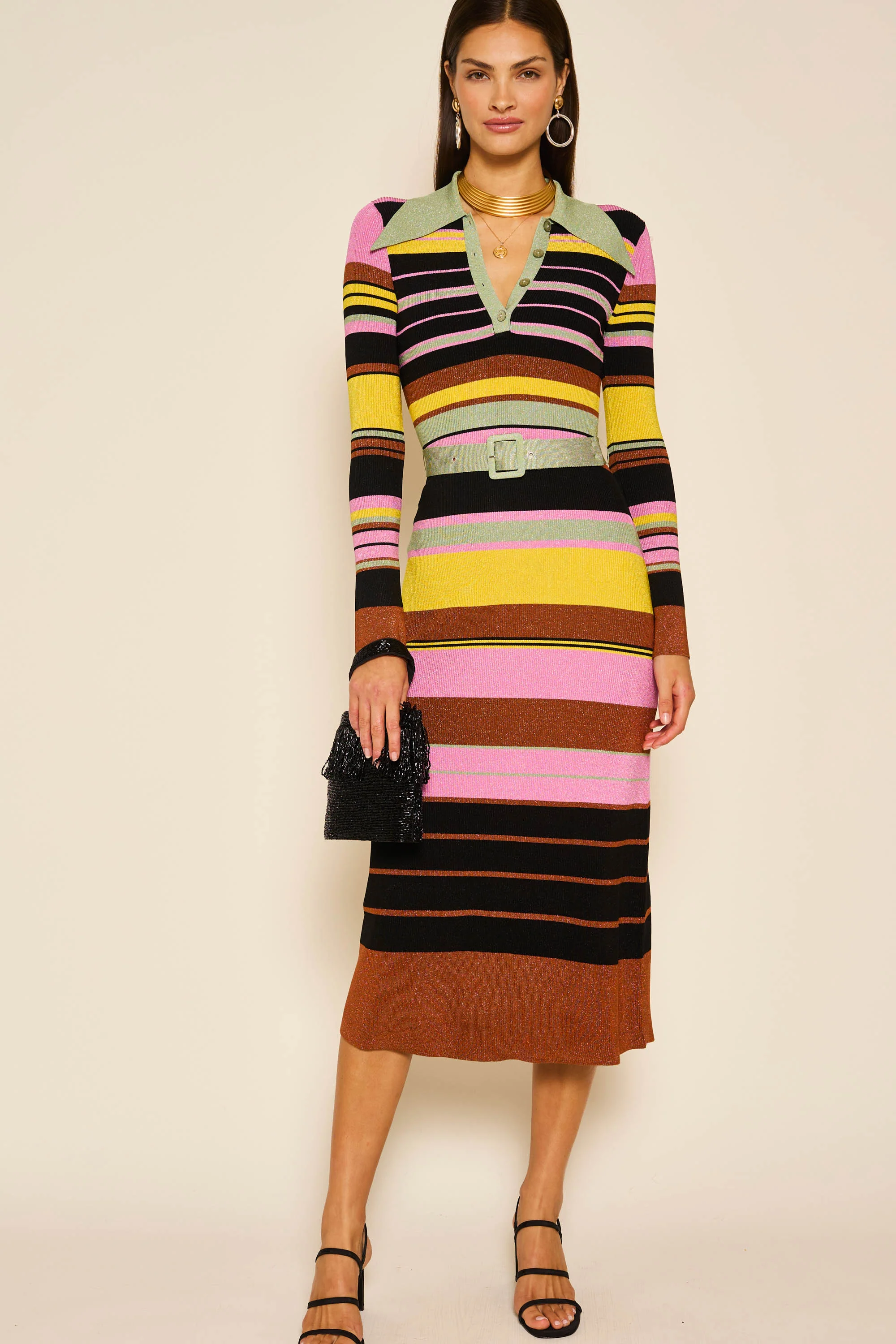 Polo - Lurex Stripe Multi
