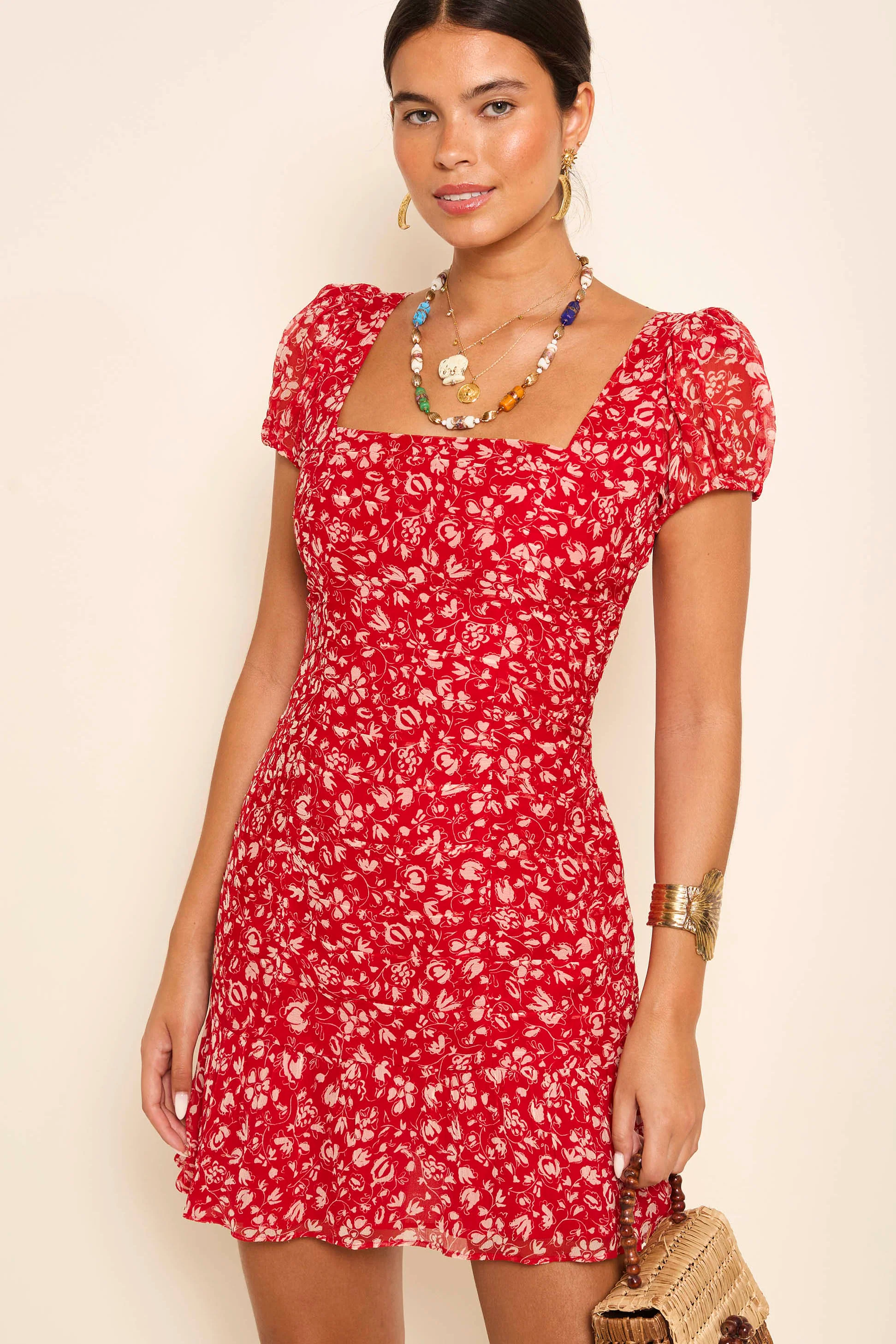 bowie - amelie floral red