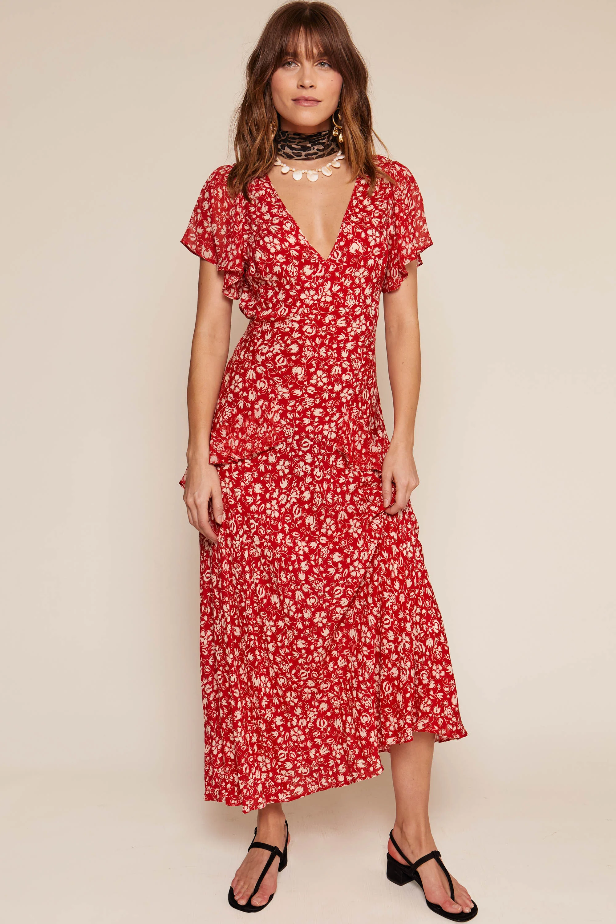 Evie - Amelie Floral Red