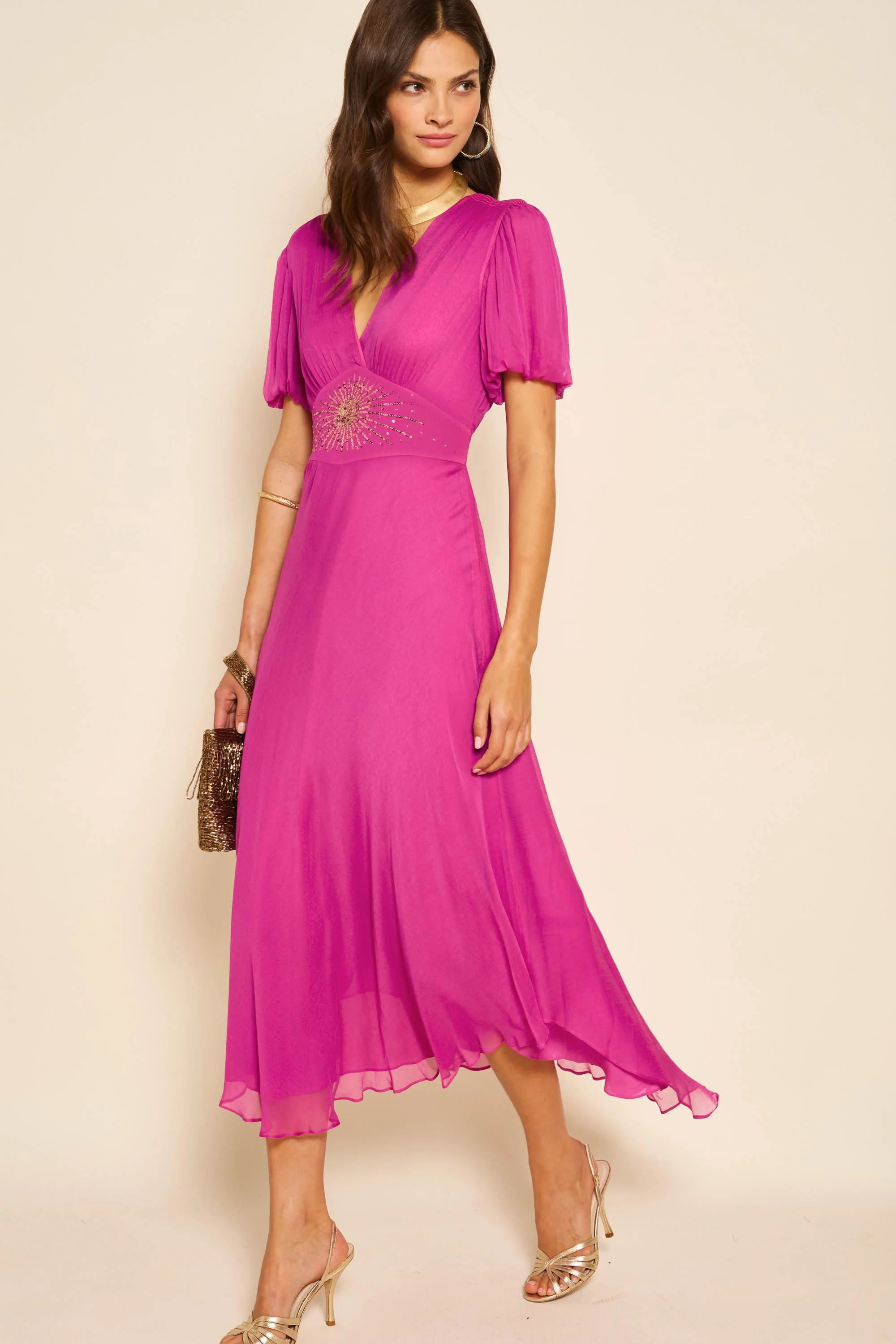 Corrine - Star Sequin Fuchsia