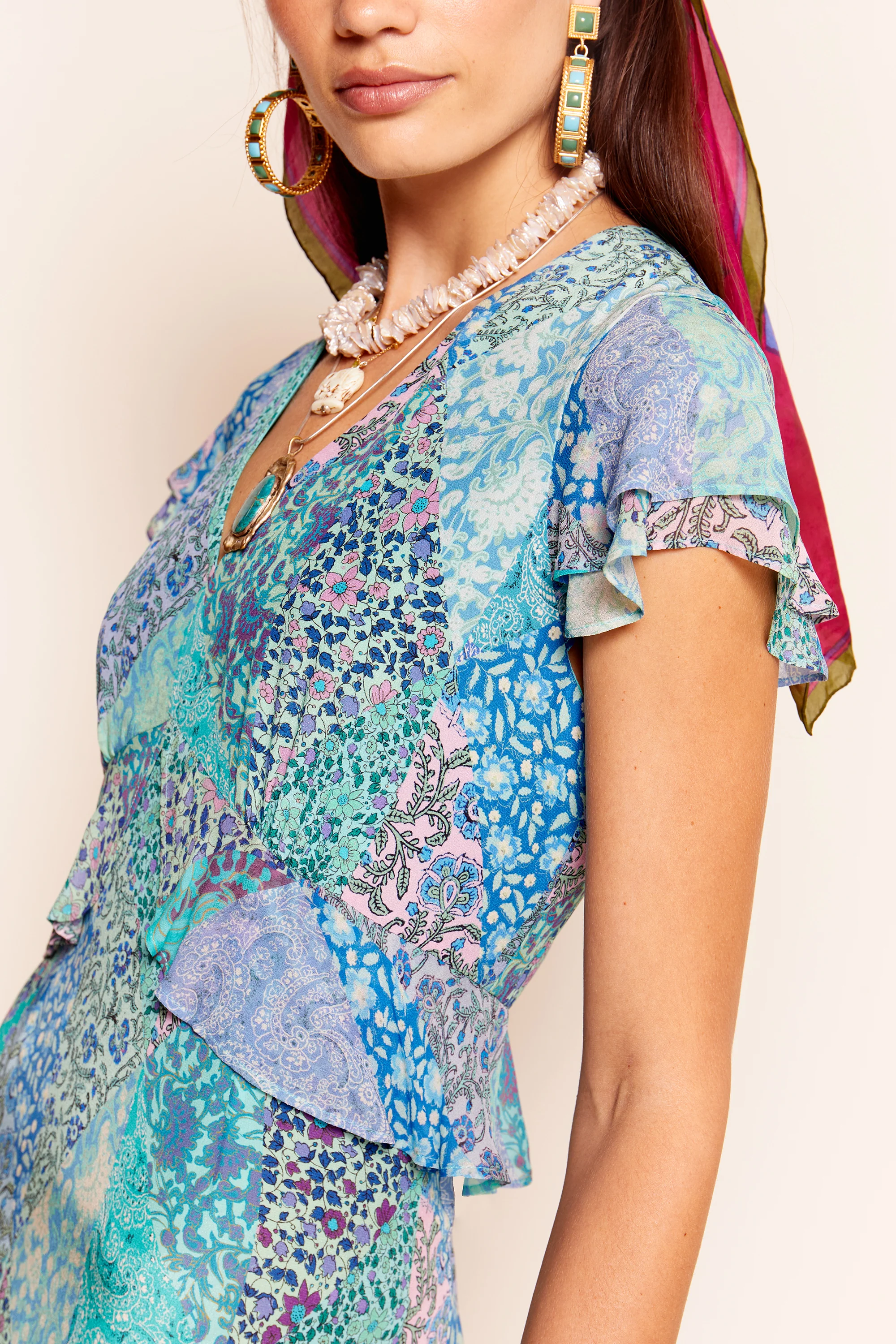 Thanvi - Patchwork Blue