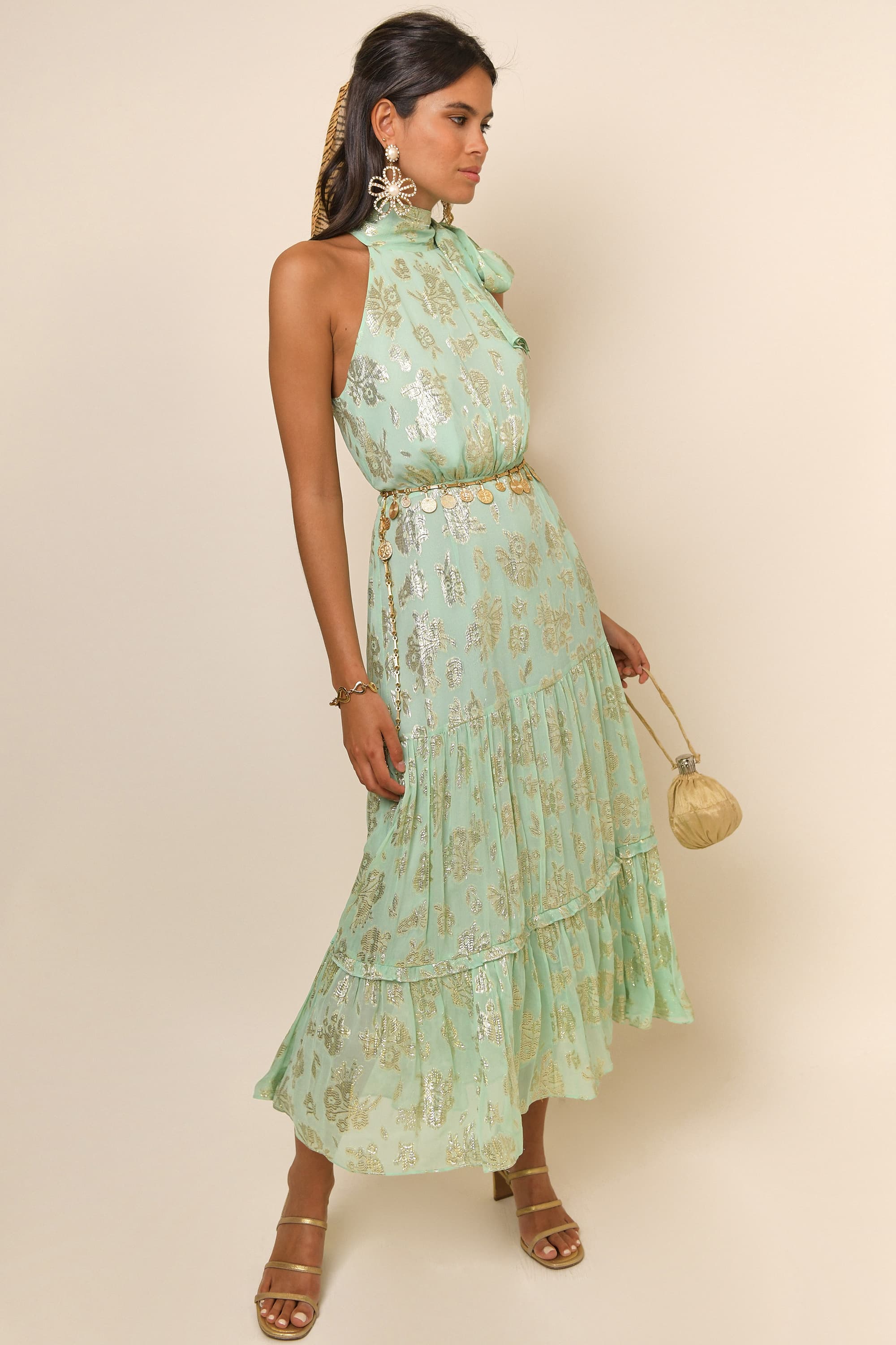 Eleanor - Lily Metallic Mint