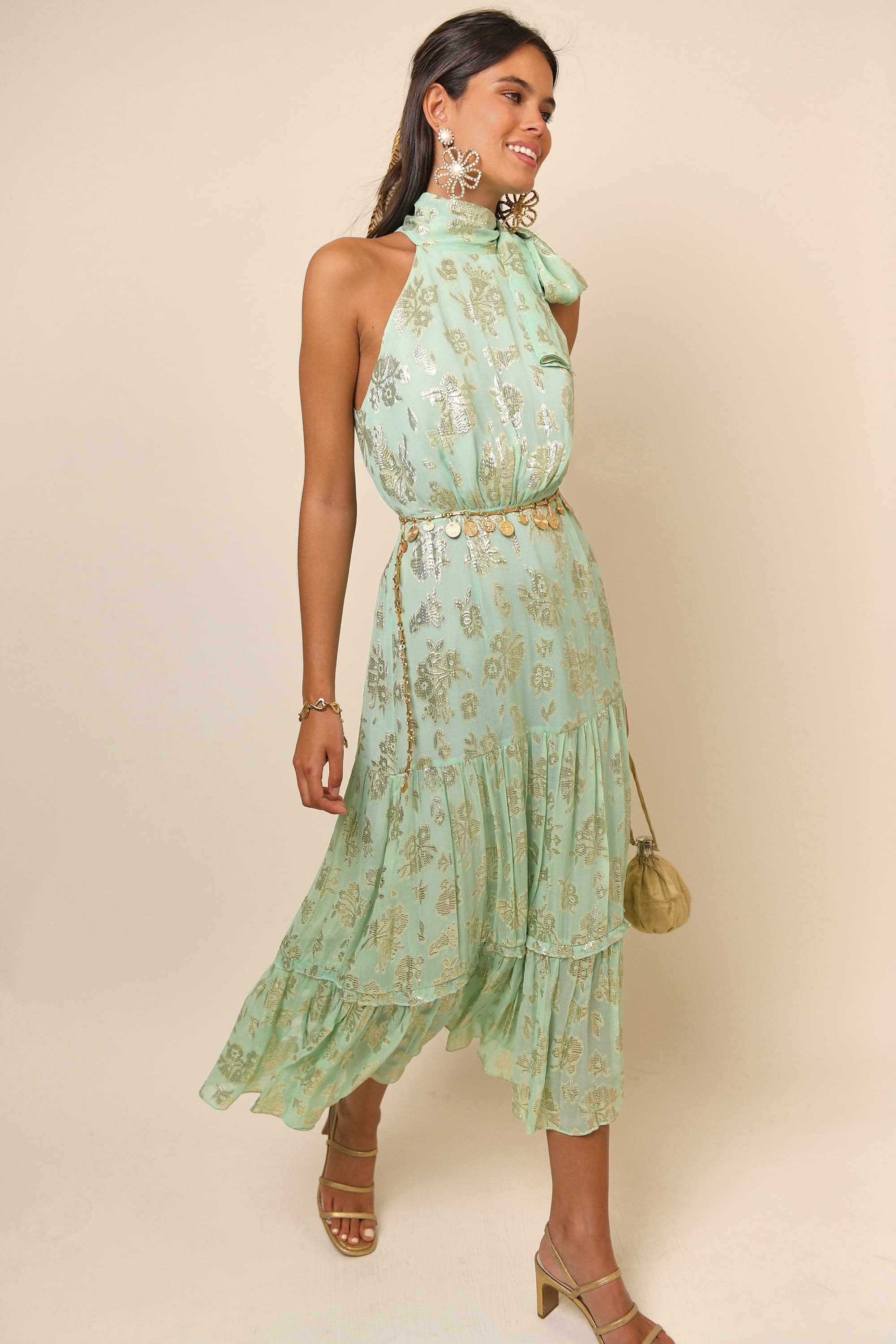 Eleanor - Lily Metallic Mint