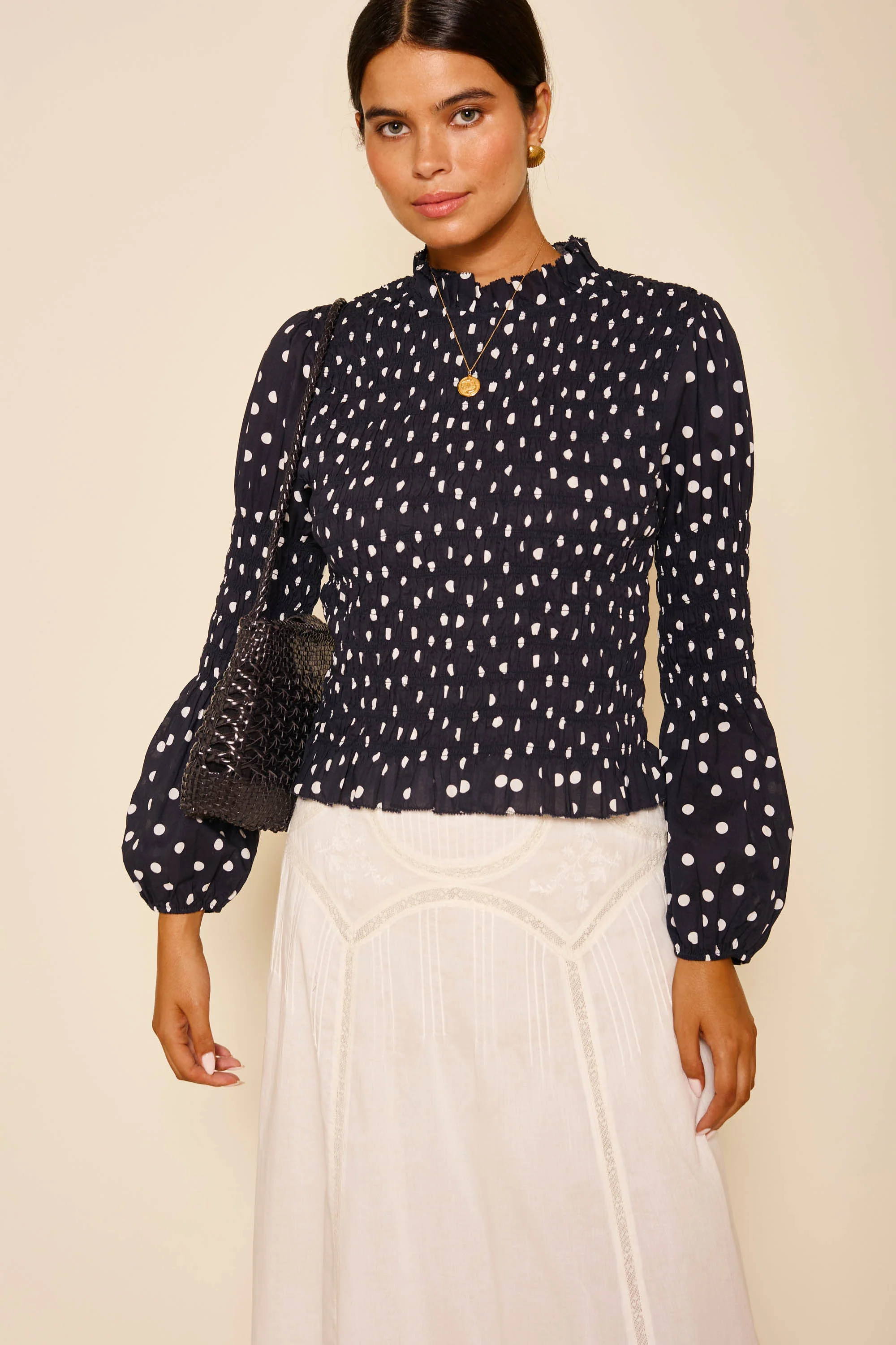 Gardenia  -  Bohemia Spot Deep Navy