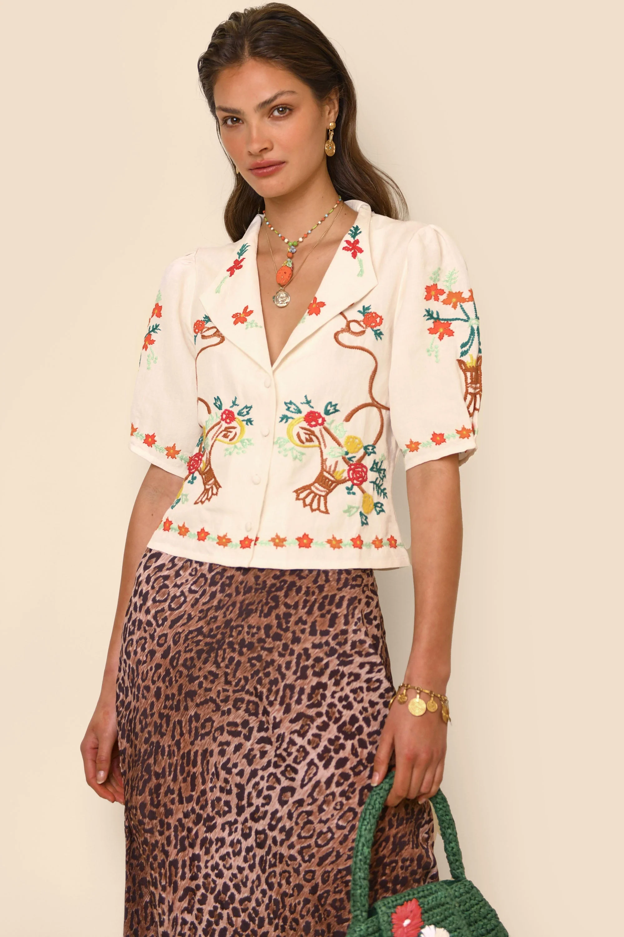 Caterina - Embroidery Cream