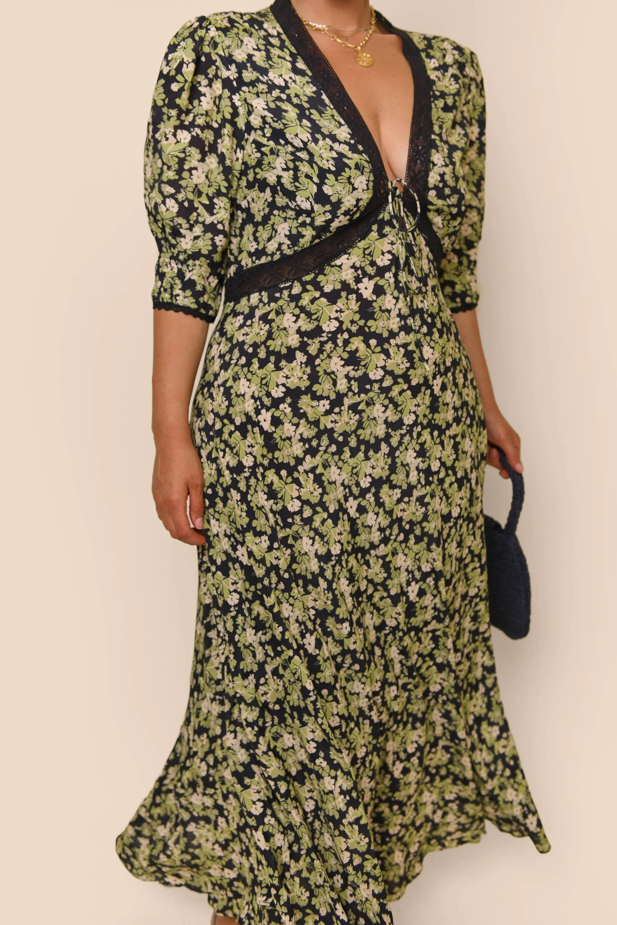 amina - marais floral green