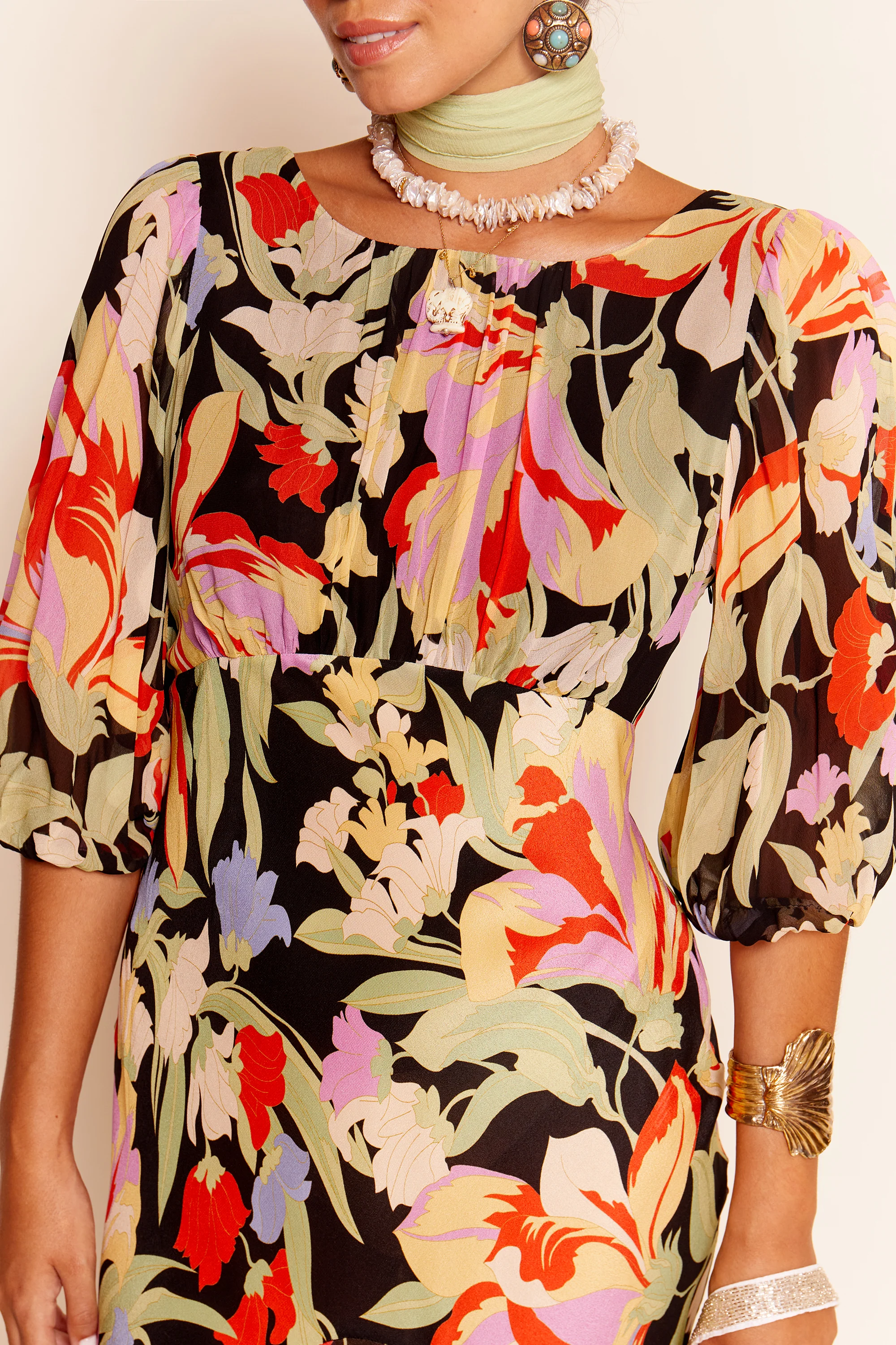 Cheryl - Cece Floral Black