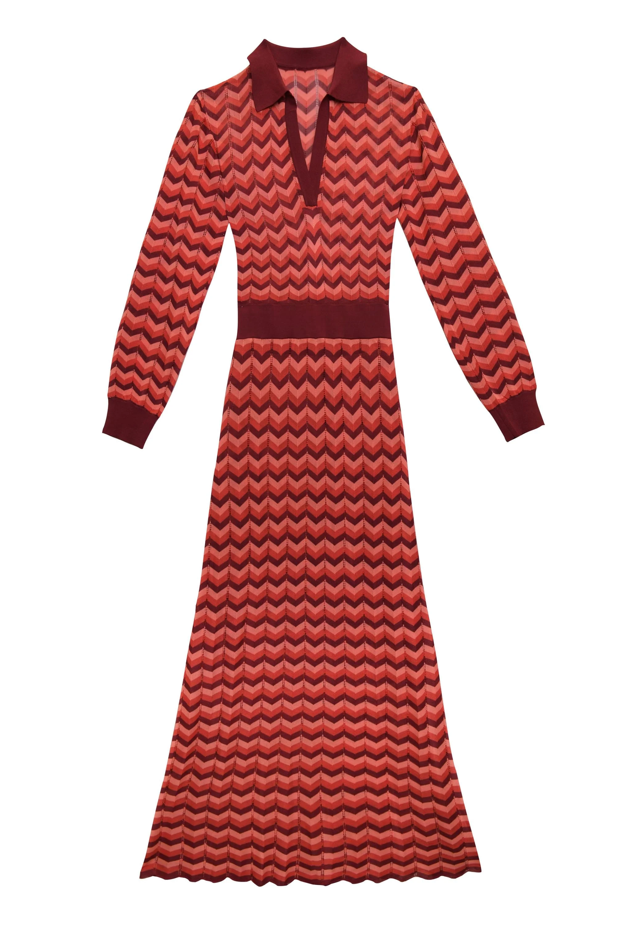 Annie - Chevron Stripe Red