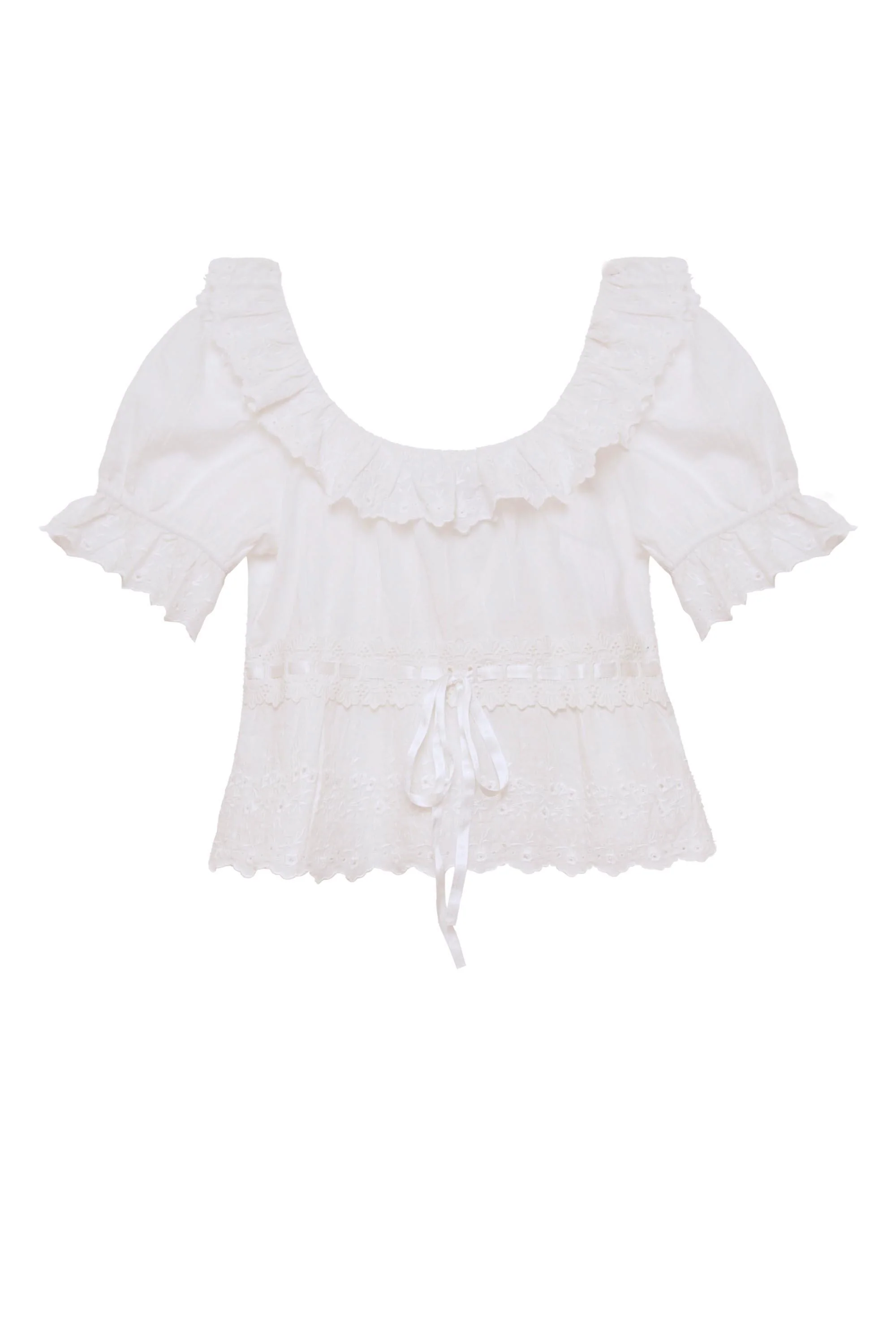 elna - daisy embroidery ivory