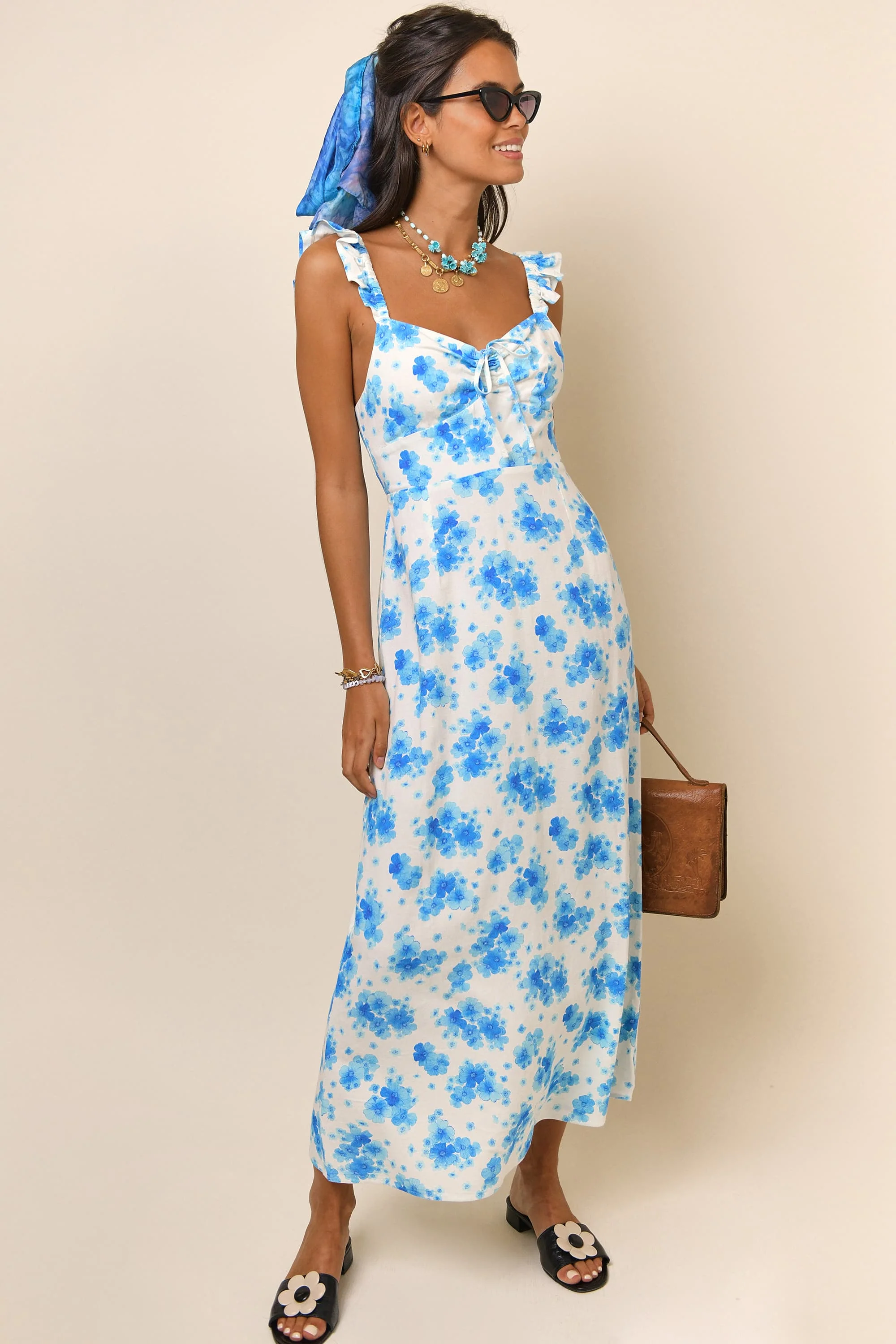 Cecile - Blue Victoria Floral