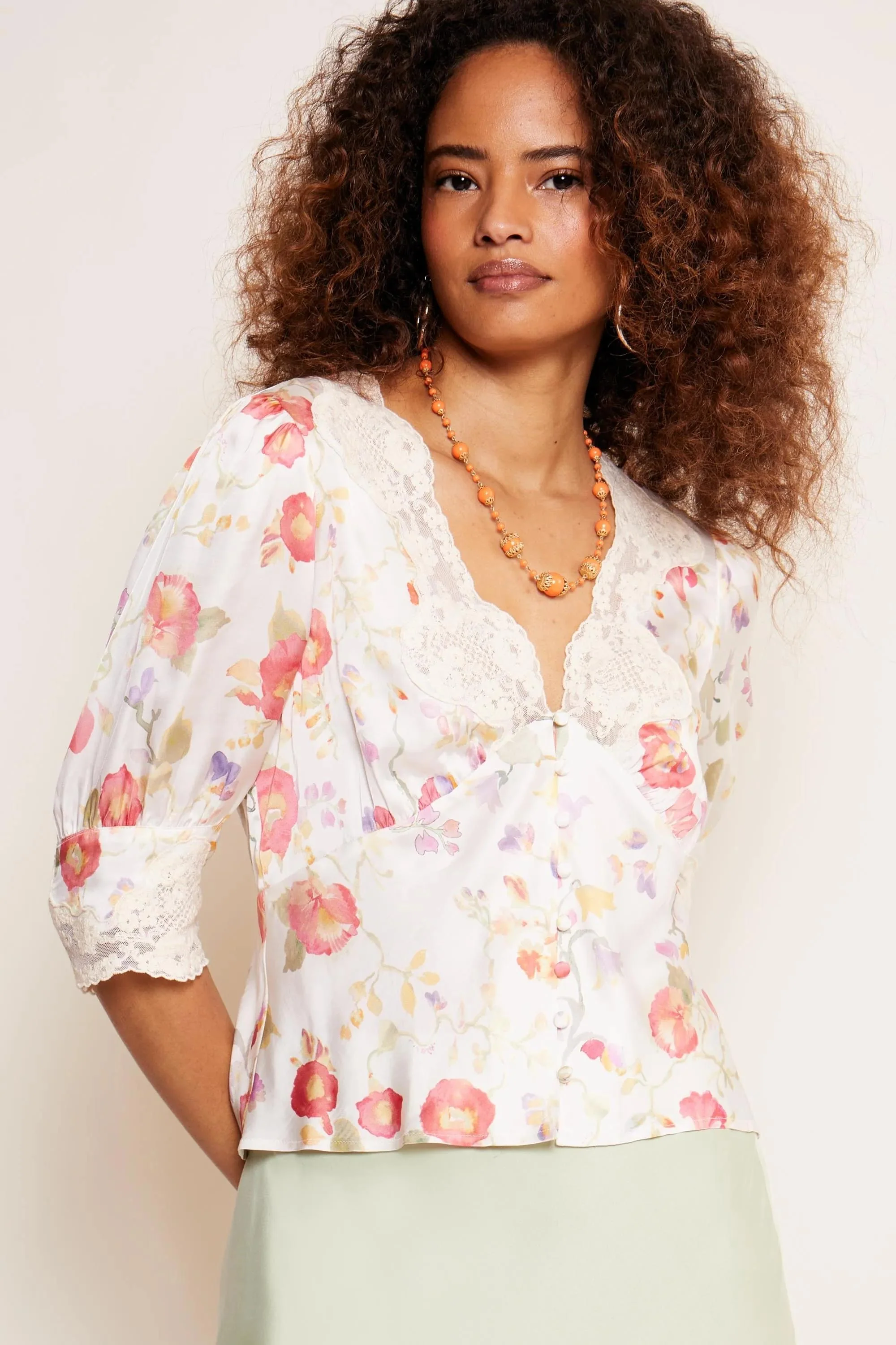 amanda - waterblossom ivory