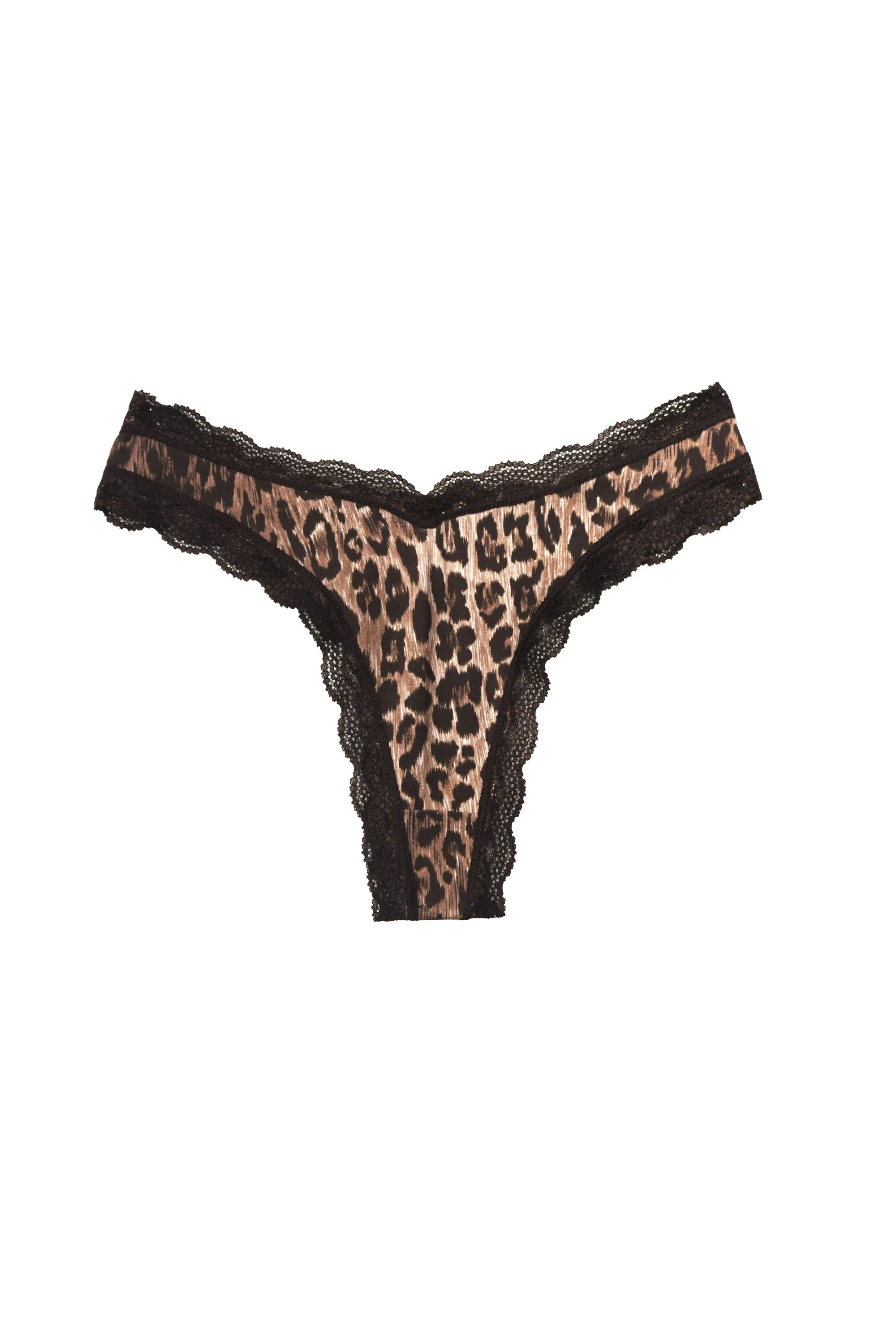 Dipped Thong - Leopard Brown