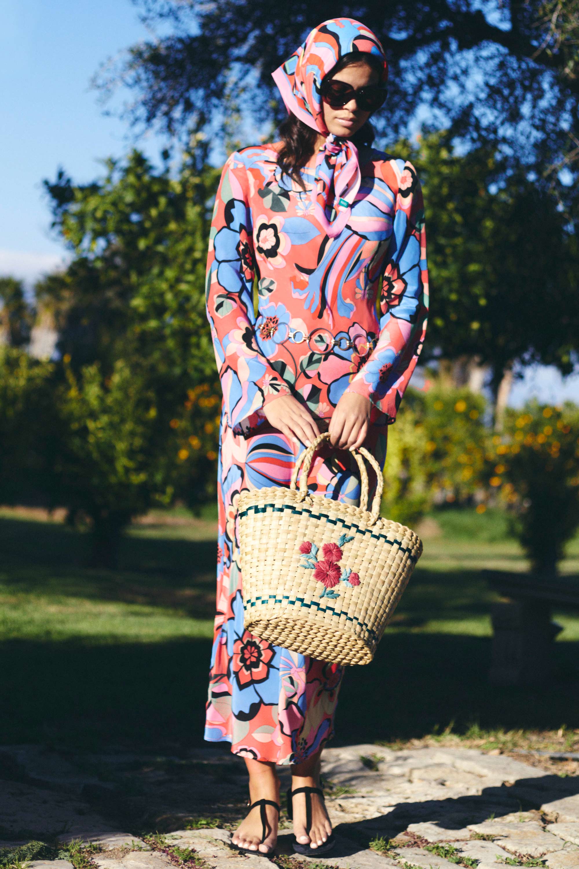 Alondra - Miami Floral Tangerine