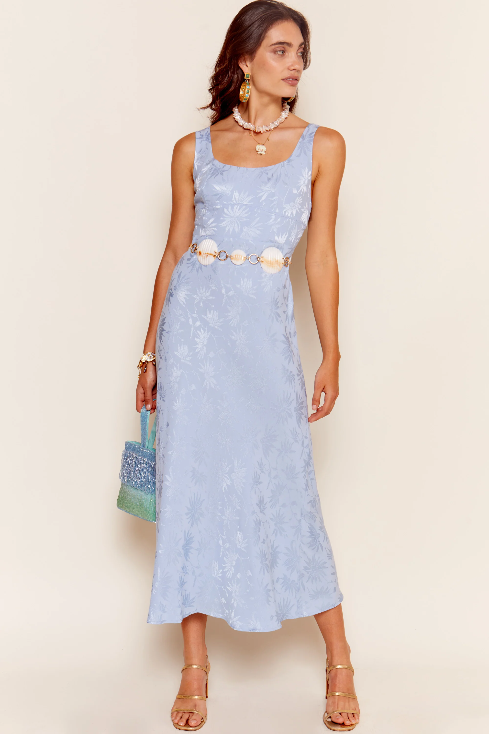 benedict - daisy jacquard cornflower