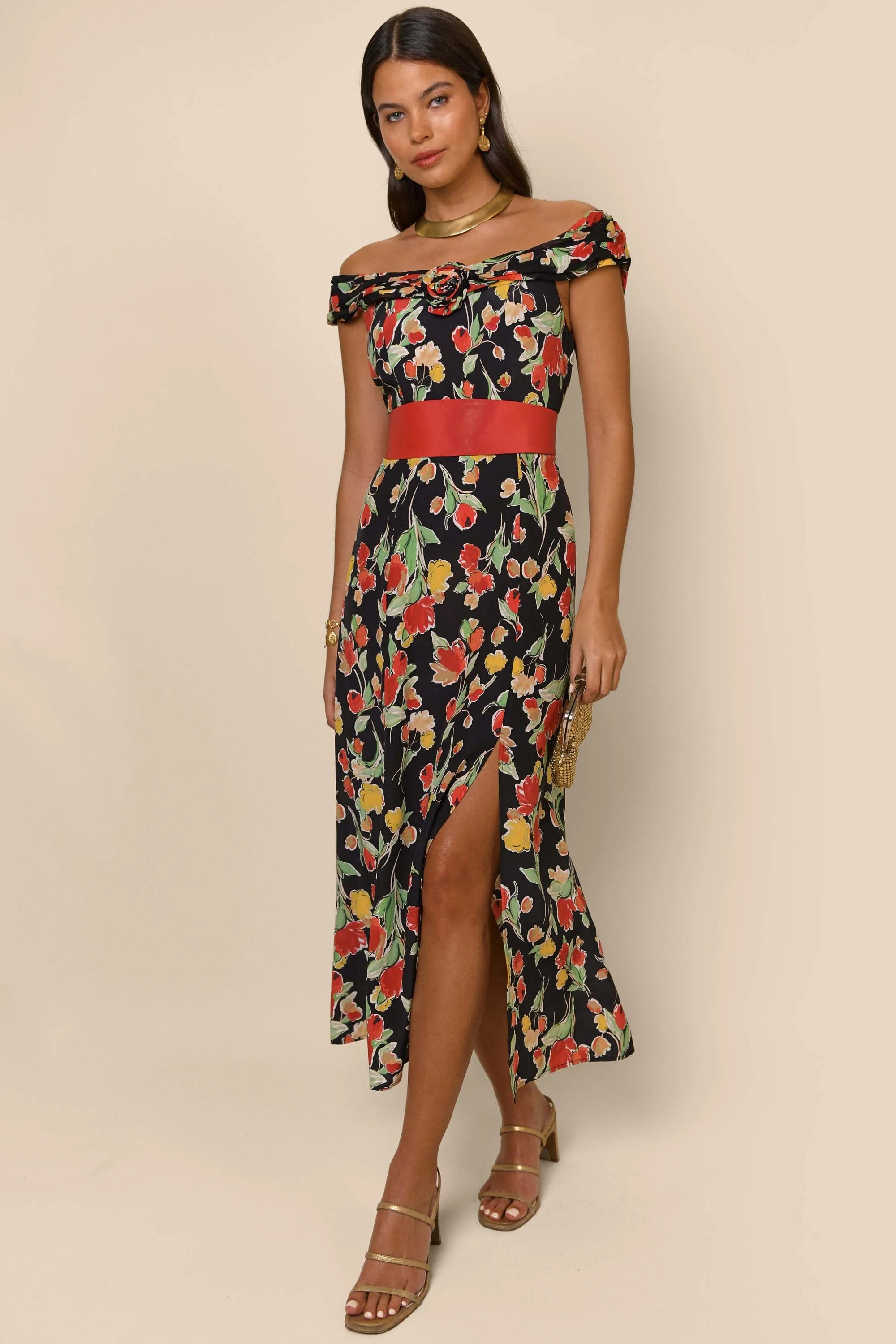 Freya - Floral Black