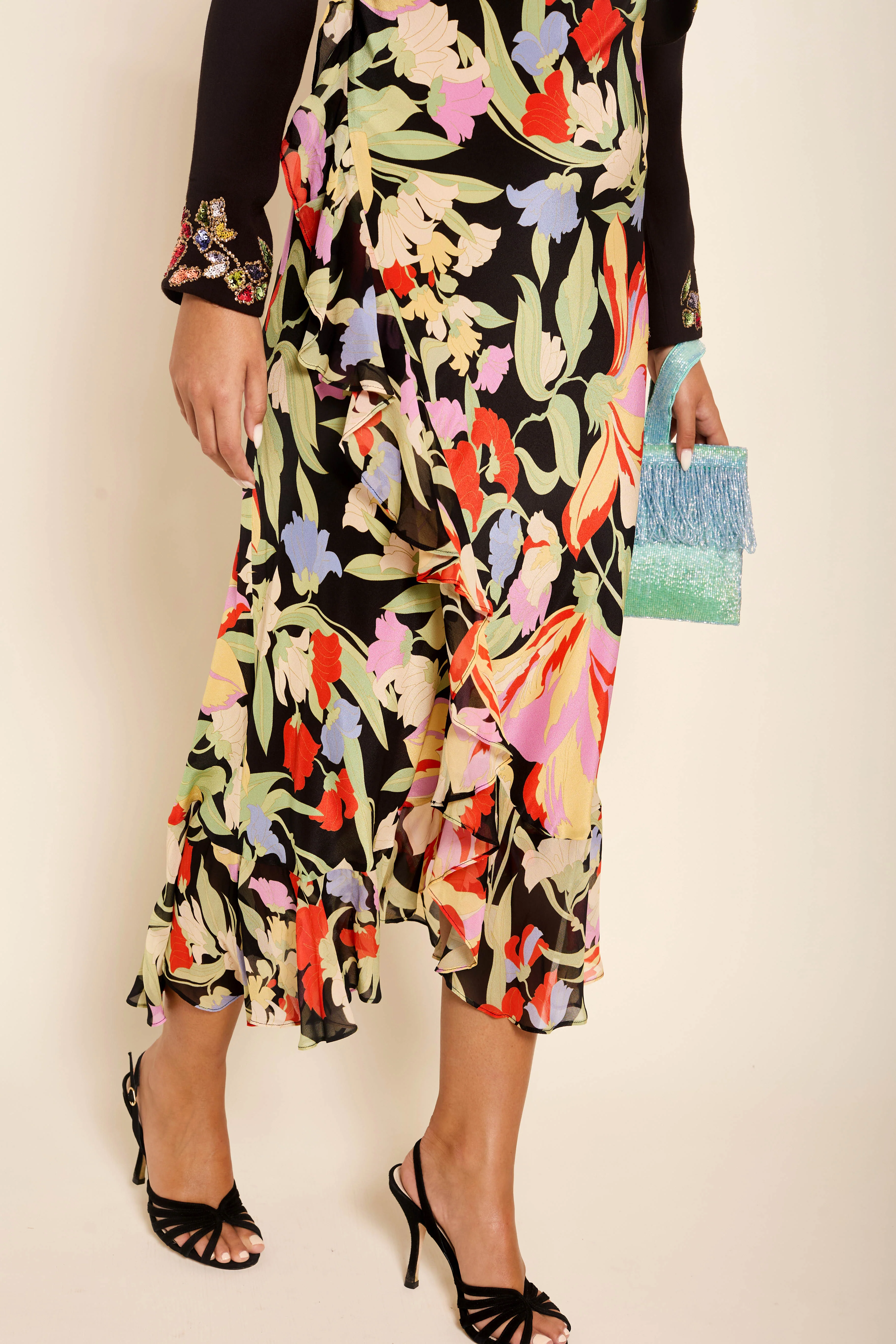 Clementina - Cece Floral Black