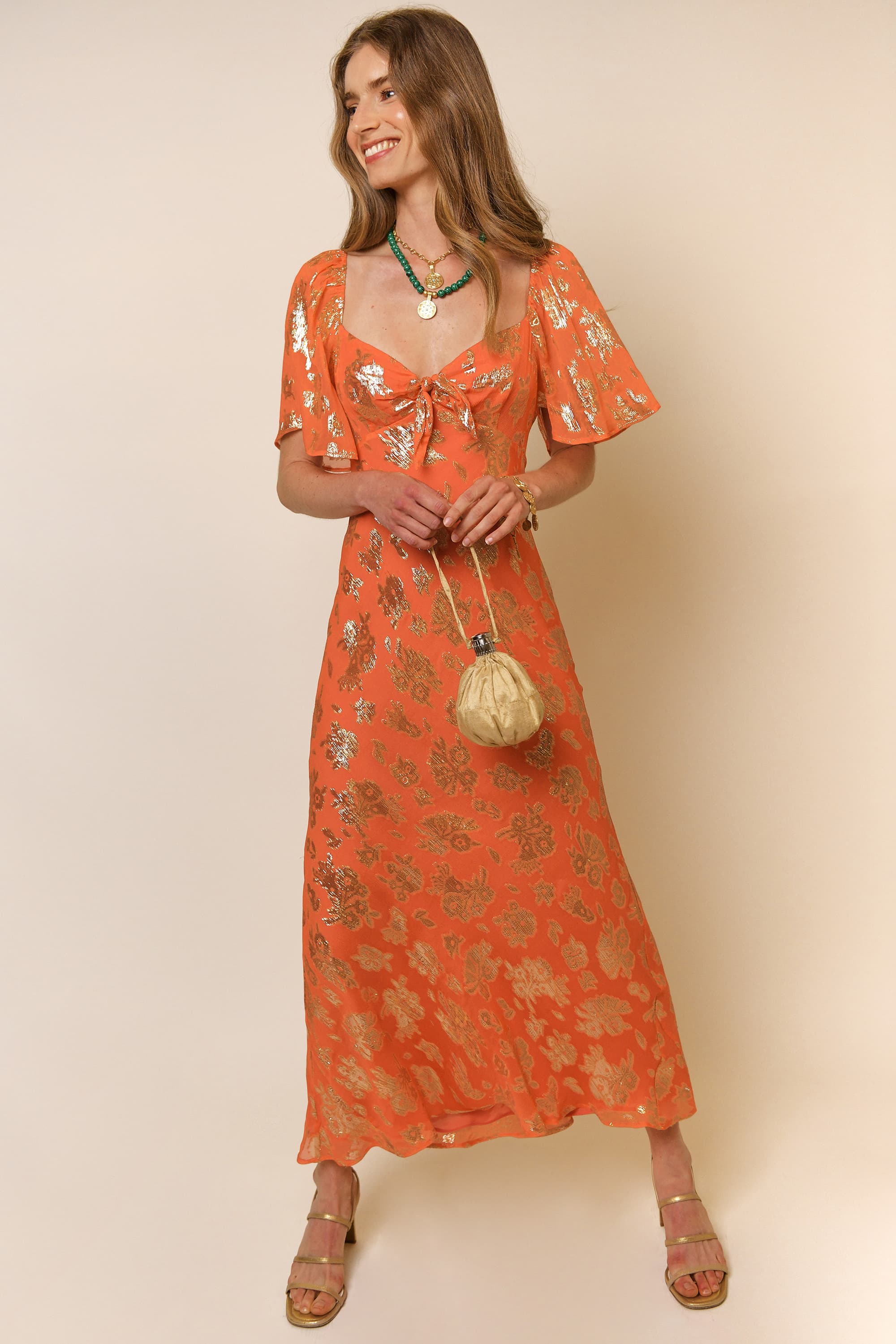 Paltrow - Lily Metallic Tangerine