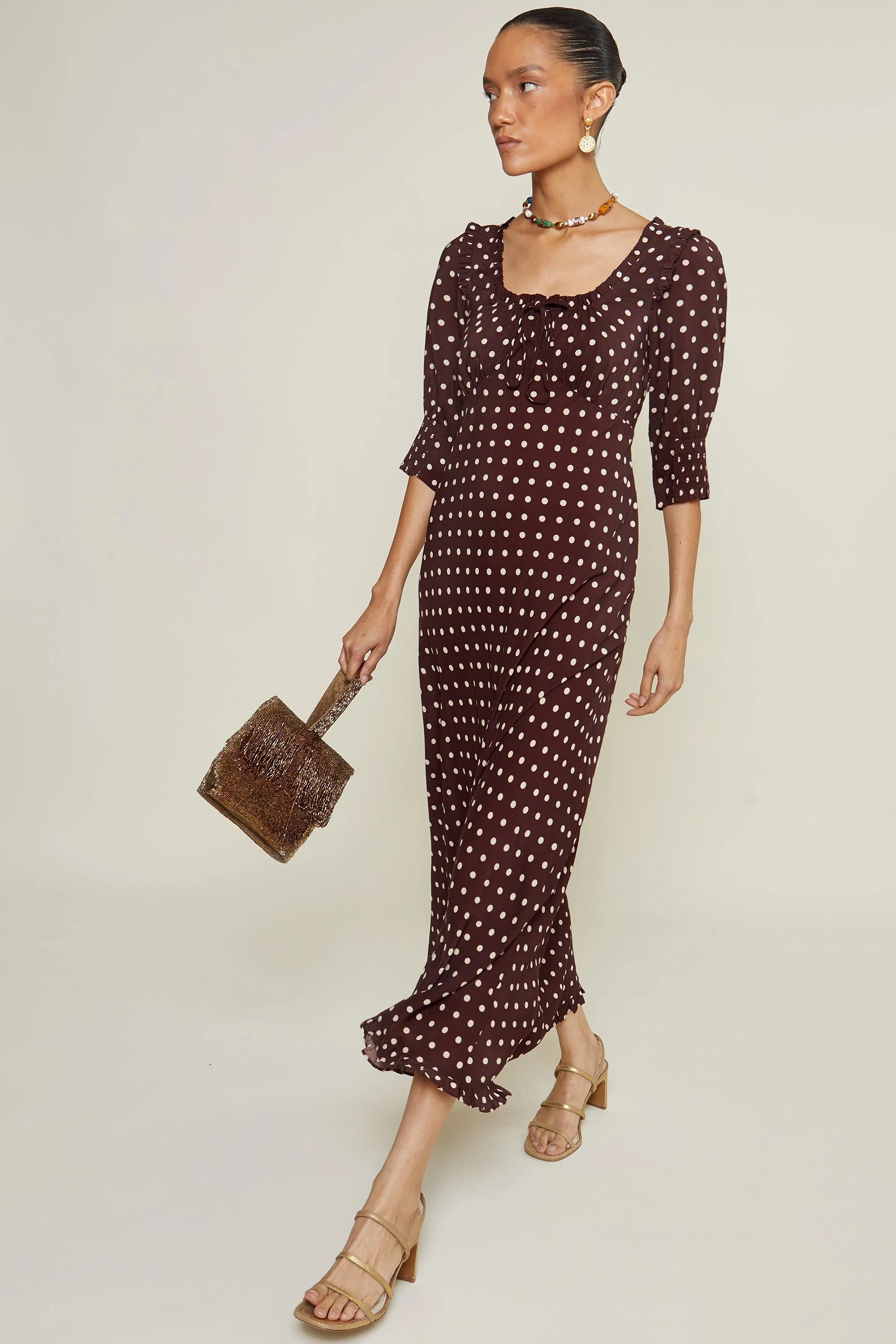 Sathya - Polka Dot Brown