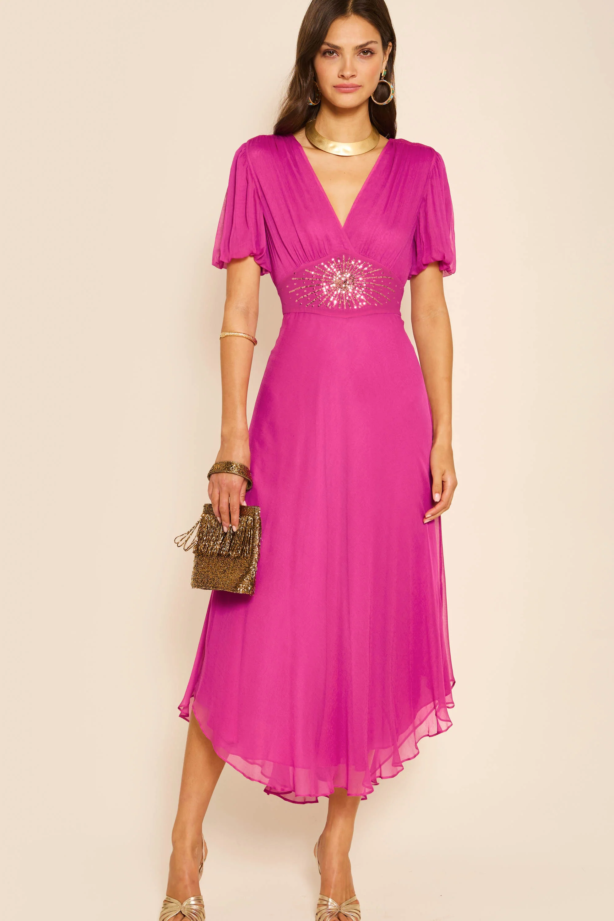 Corrine - Star Sequin Fuchsia