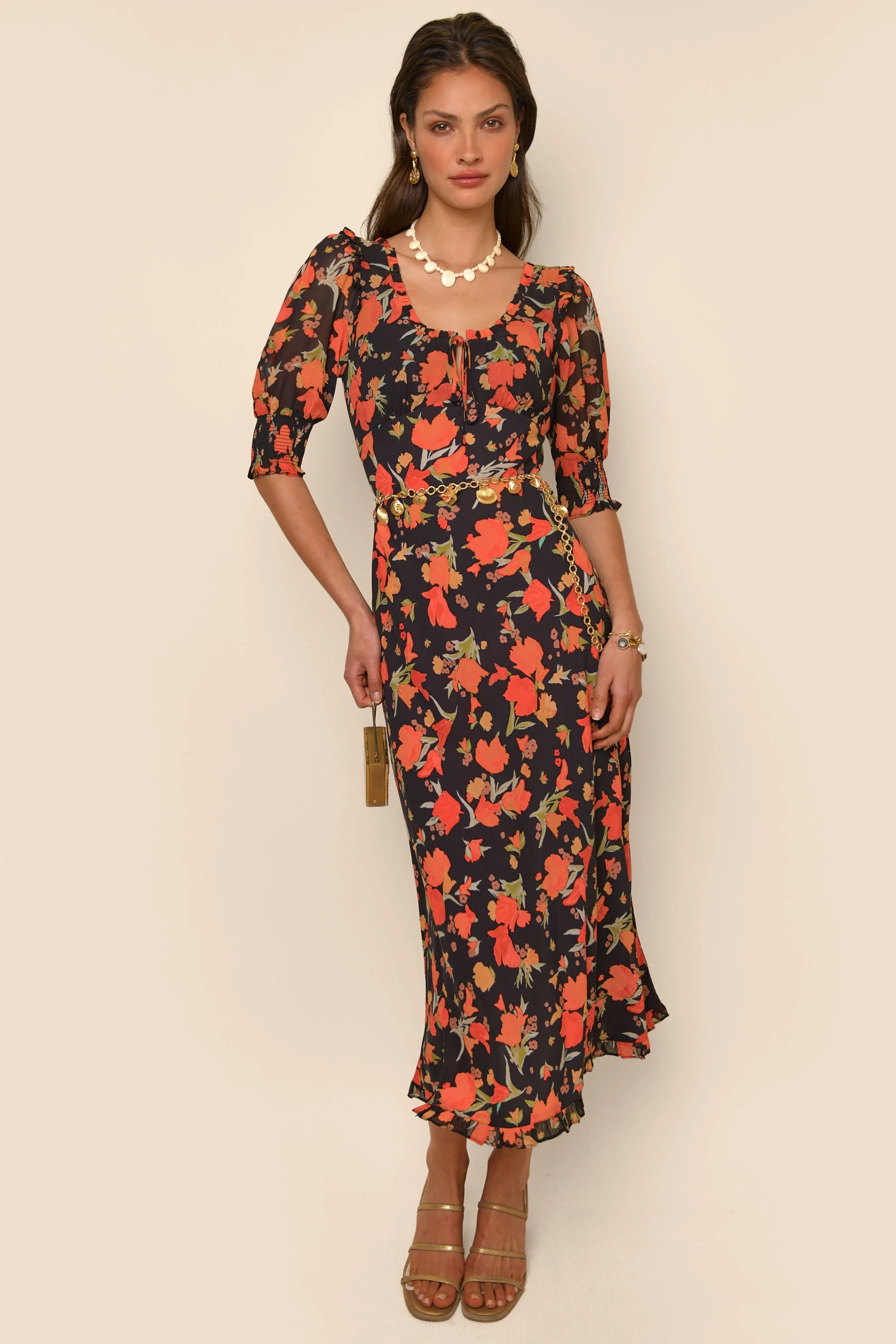 Sathya - Floral Black