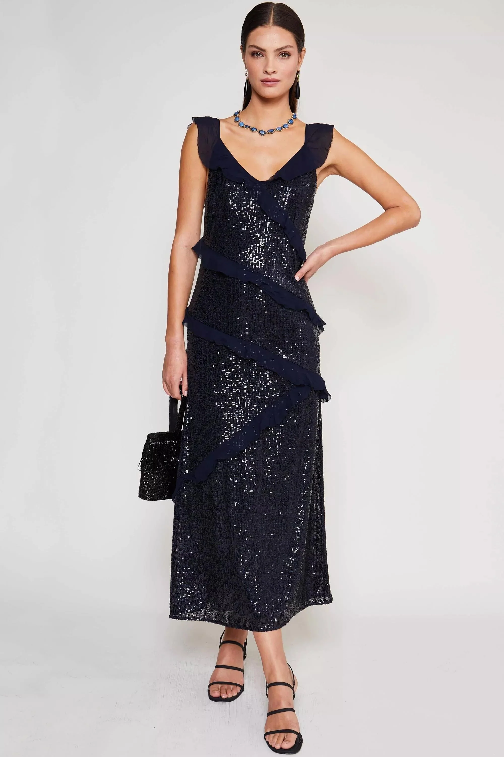 Gail - Embellishment Navy