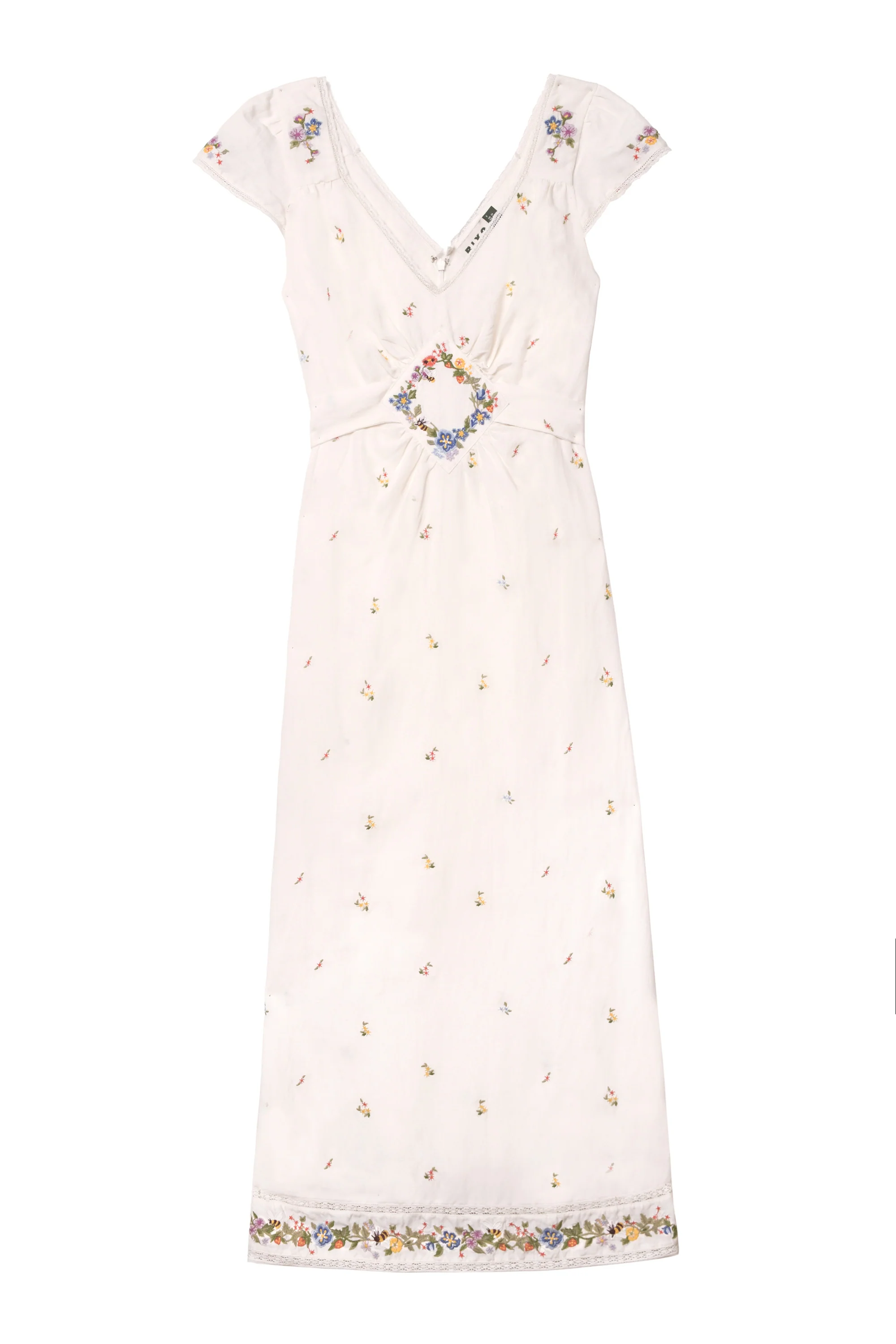 carey - meadow embroidery ivory