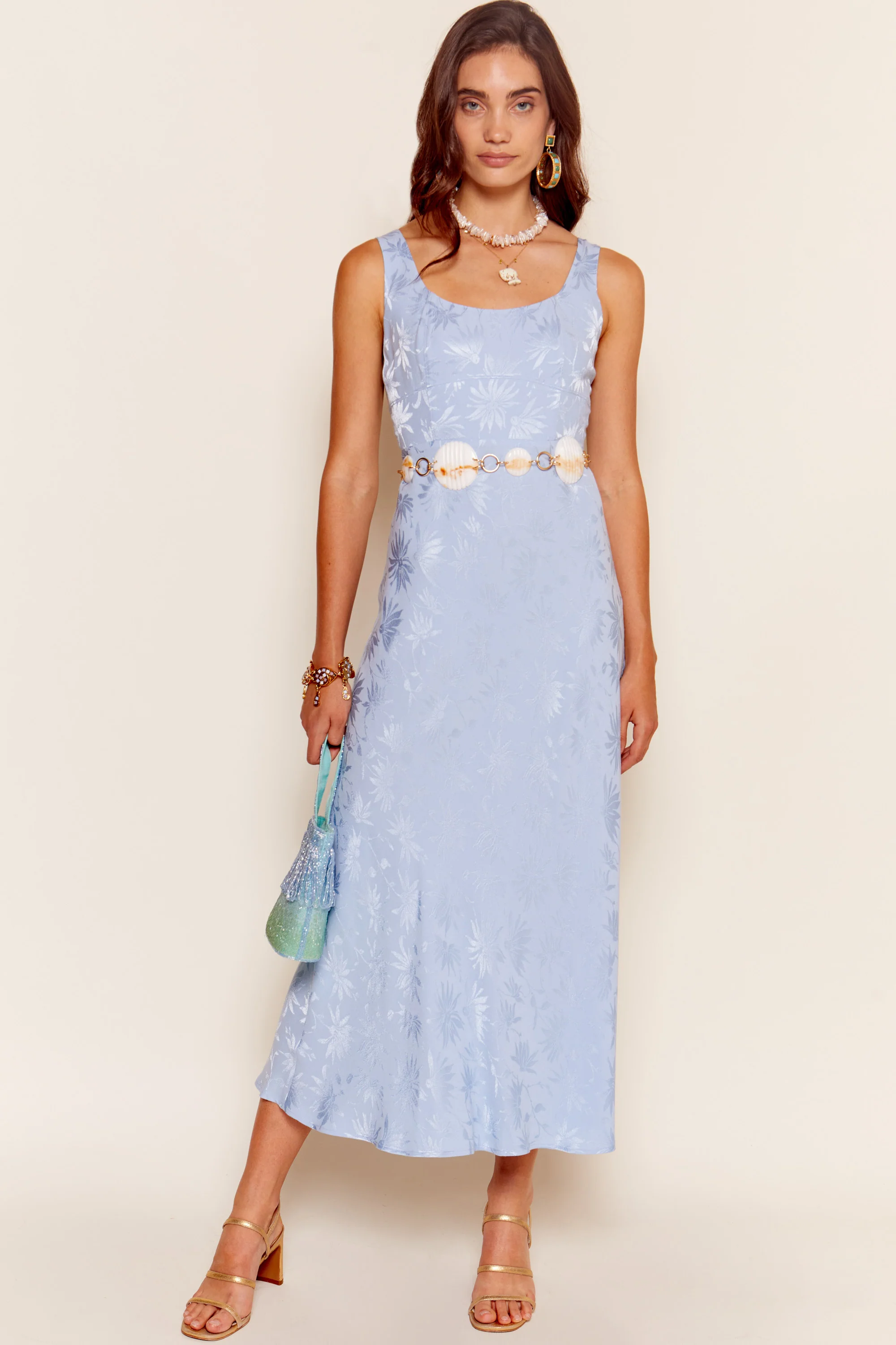 benedict - daisy jacquard cornflower